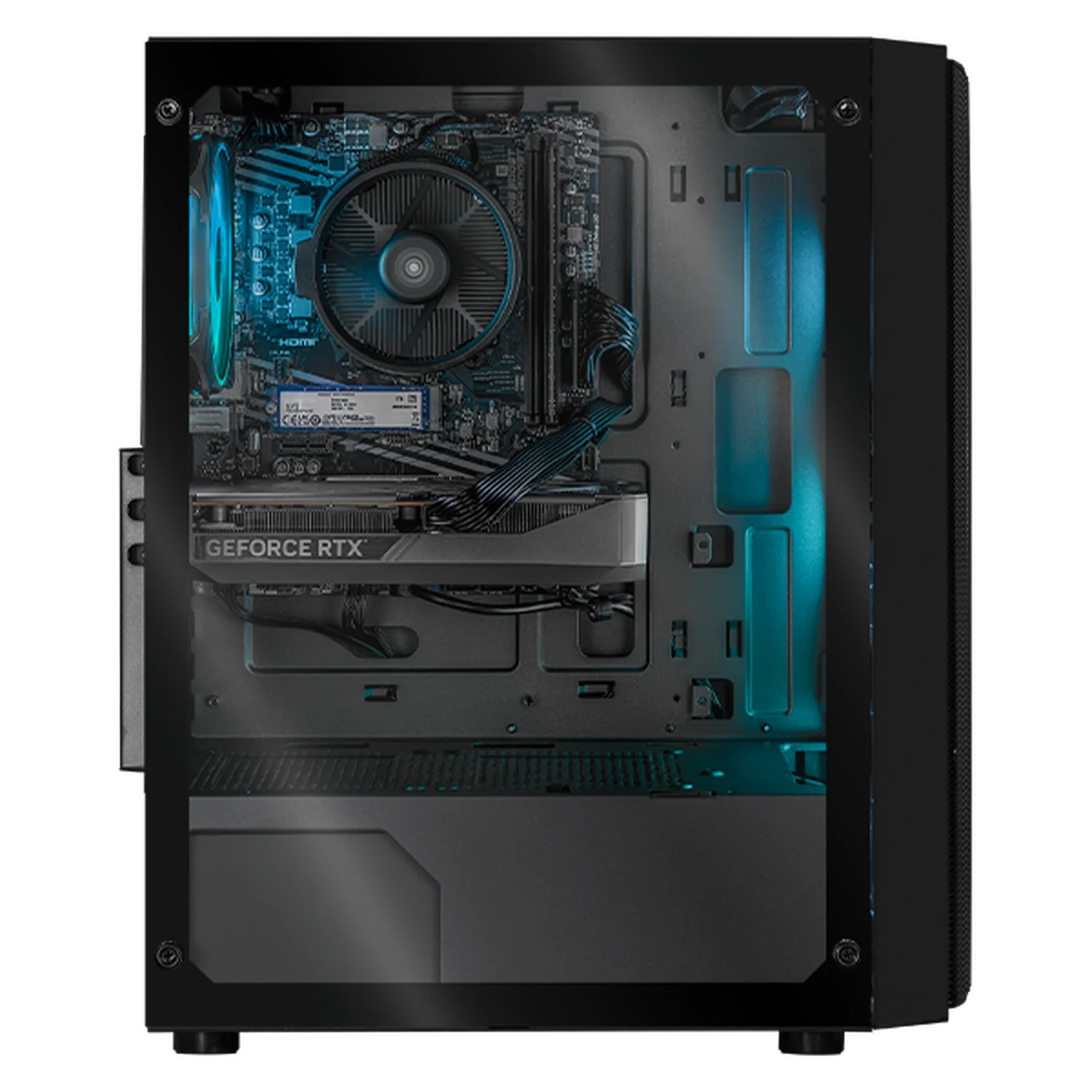Xtreme PC Gaming Geforce RTX 5060 AMD Ryzen 7 5700 32GB SSD 1TB Monitor 27 165Hz WIFI Black - Image 4