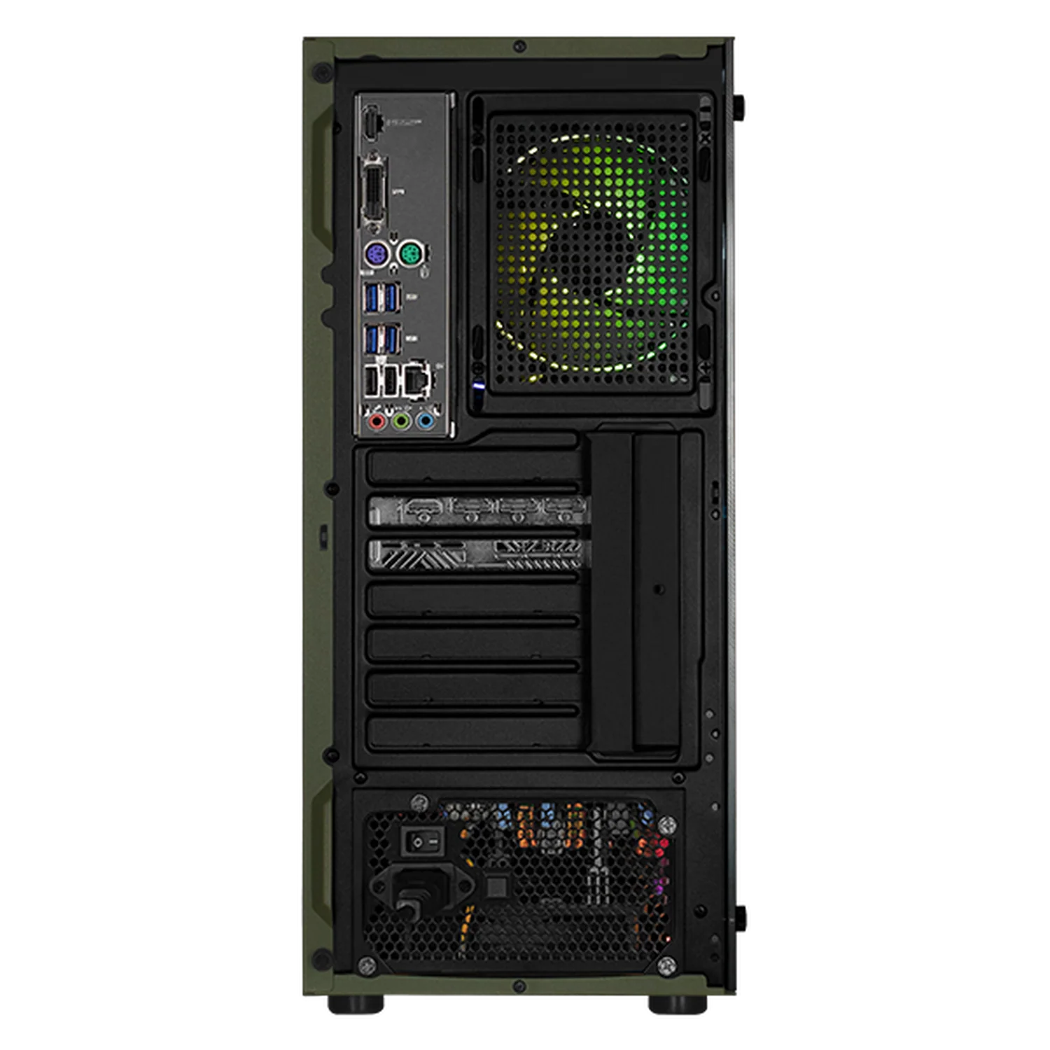 PC Gamer Completa Xtreme PC Gaming NVIDIA GeForce RTX 5060 AMD Ryzen 7 5700 16GB SSD 1TB Monitor 27 165Hz WIFI Dark Green gaming 1080p, estudios y multitarea - Image 3