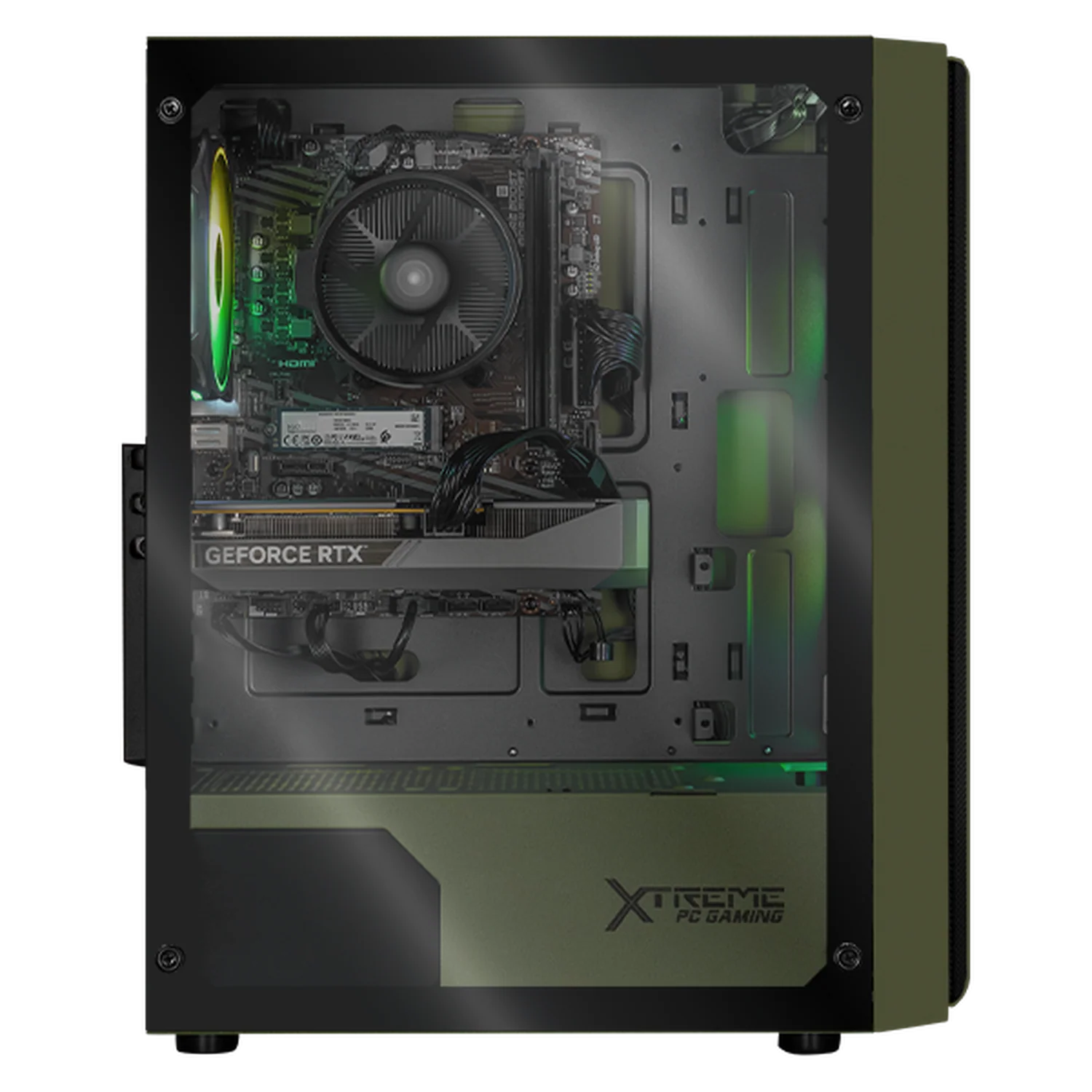 PC Gamer Completa Xtreme PC Gaming NVIDIA GeForce RTX 5060 AMD Ryzen 7 5700 16GB SSD 1TB Monitor 27 165Hz WIFI Dark Green gaming 1080p, estudios y multitarea - Image 4