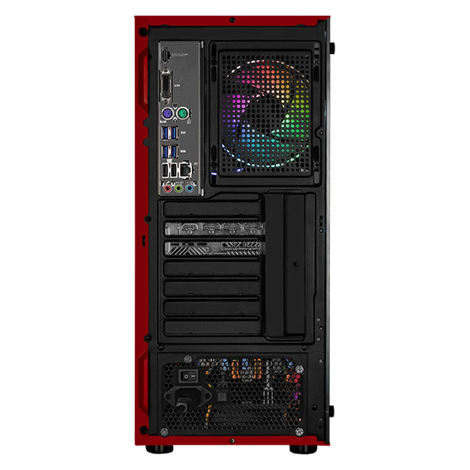 Xtreme PC Gaming Geforce RTX 5060 AMD Ryzen 7 5700 32GB SSD 1TB Monitor 27 165Hz WIFI Red - Image 3