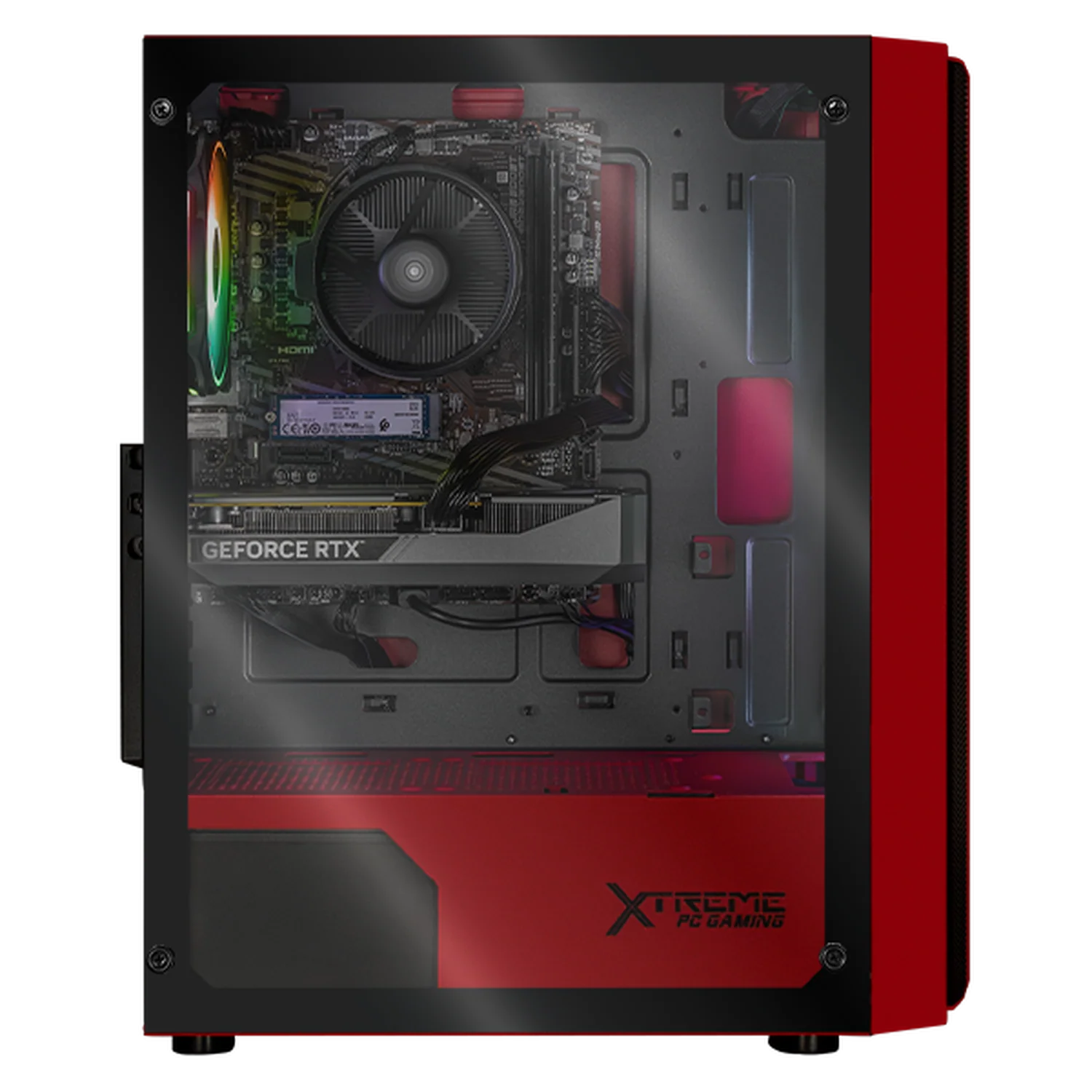 Xtreme PC Gaming Geforce RTX 5060 AMD Ryzen 7 5700 32GB SSD 1TB Monitor 27 165Hz WIFI Red - Image 4