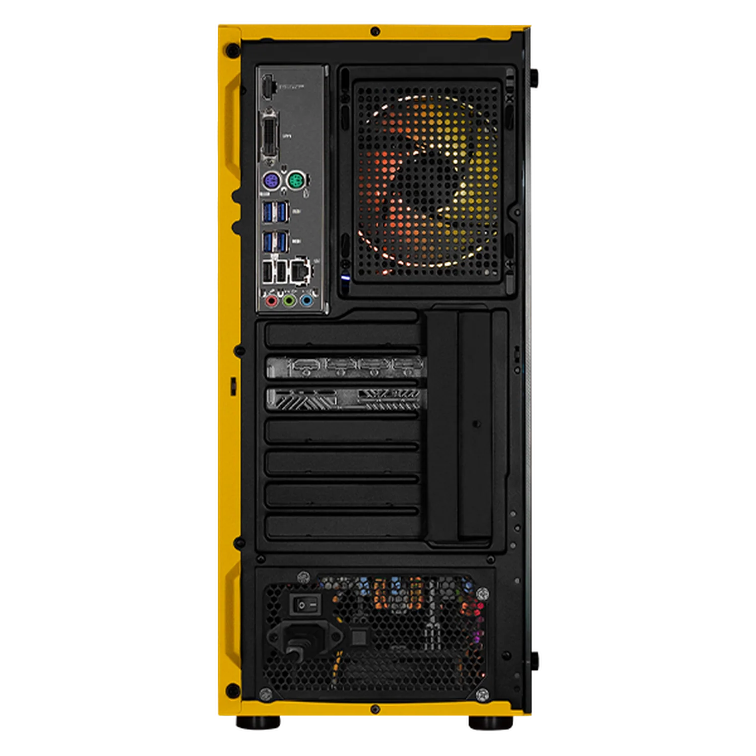 PC Gamer Completa Xtreme PC Gaming NVIDIA GeForce RTX 5060 AMD Ryzen 7 5700 16GB SSD 1TB Monitor 27 165Hz WIFI Yellow gaming 1080p, estudios y multitarea - Image 3
