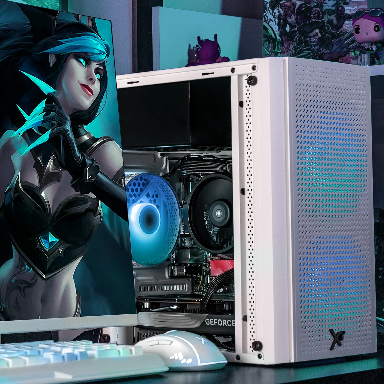 PC Gamer IA Xtreme PC Gaming NVIDIA GeForce RTX 5060 AMD Ryzen 7 5700 16GB SSD 1TB WIFI White Productividad Versátil Acelerada con IA - Image 6