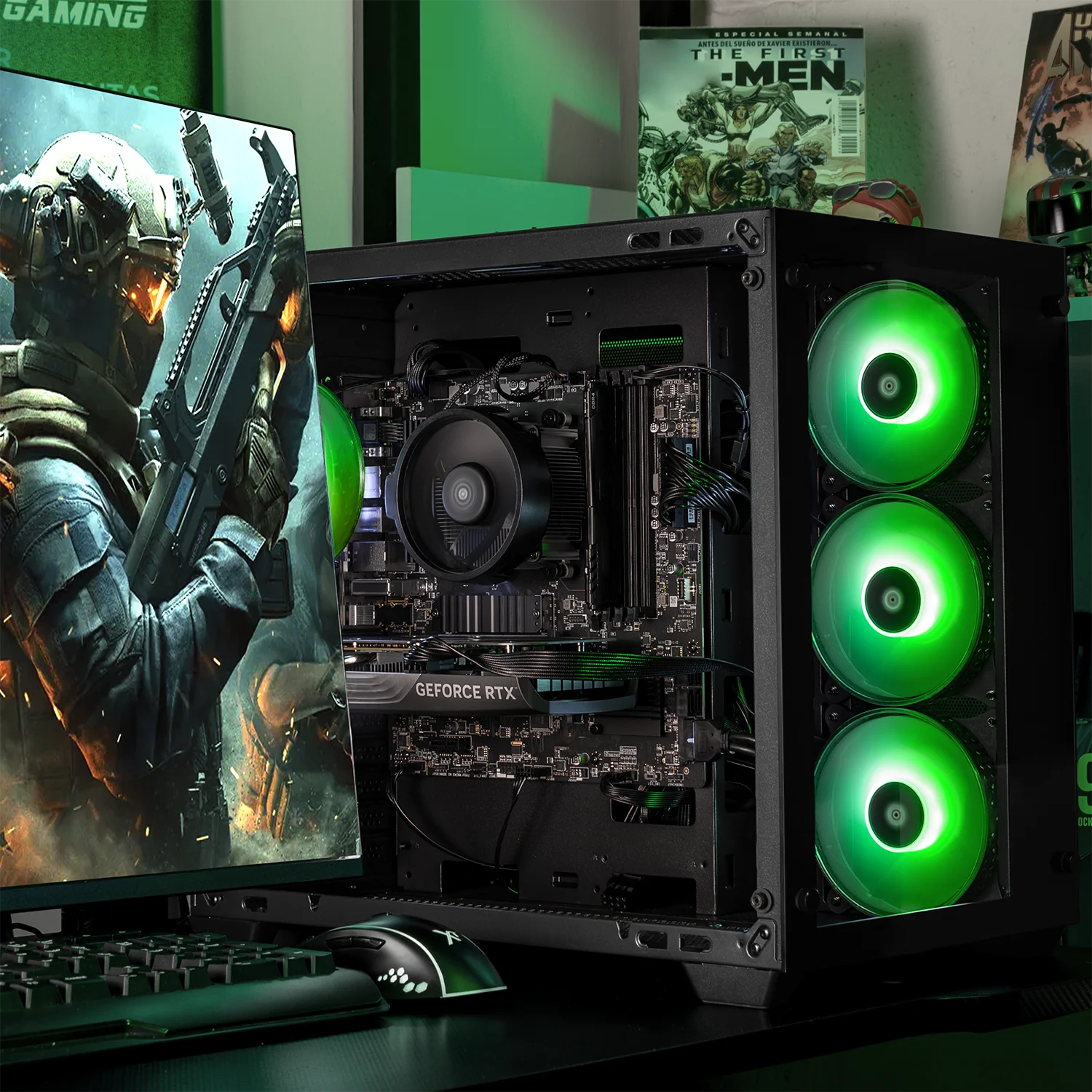 PC Gamer Xtreme PC Gaming NVIDIA GeForce RTX 5060 AMD Ryzen 7 5700 16GB SSD 1TB WIFI Counter Strike gaming 1080p, estudios y multitarea - Image 6