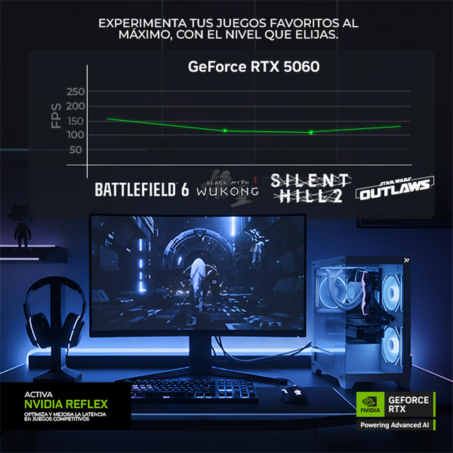 PC Gamer Xtreme PC Gaming NVIDIA GeForce RTX 5060 AMD Ryzen 7 5700 16GB SSD 1TB WIFI Evangelion 02 gaming 1080p, estudios y multitarea - Image 4
