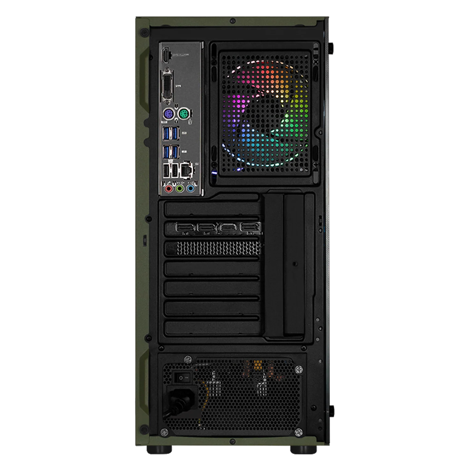 PC Gamer Xtreme PC Gaming NVIDIA GeForce RTX 5060 AMD Ryzen 7 5700 32GB SSD 1TB WIFI W10 Dark Green gaming competitivo y streaming - Image 3
