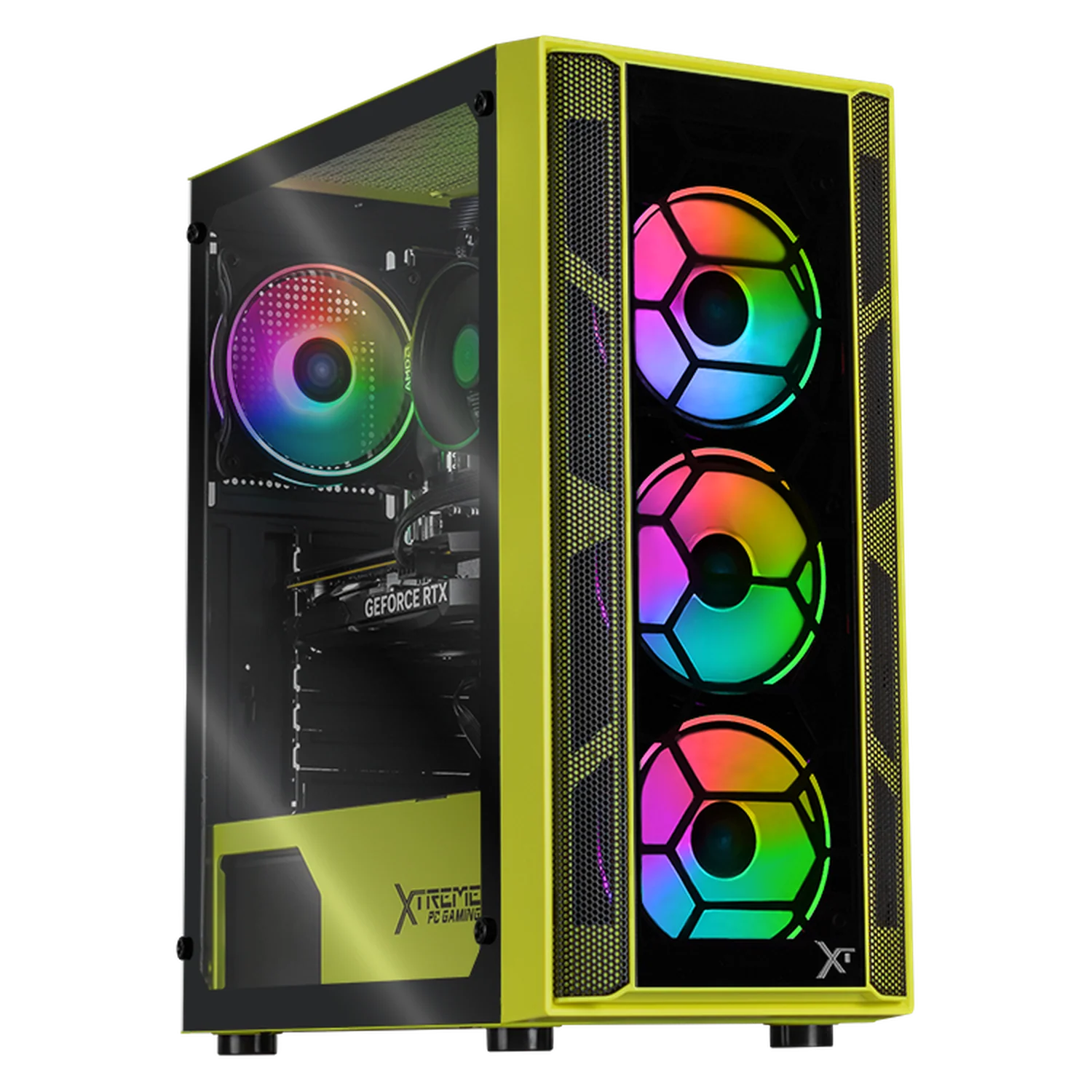 PC Gamer Xtreme PC Gaming NVIDIA GeForce RTX 5060 AMD Ryzen 7 5700 16GB SSD 1TB WIFI Neon Green gaming 1080p, estudios y multitarea