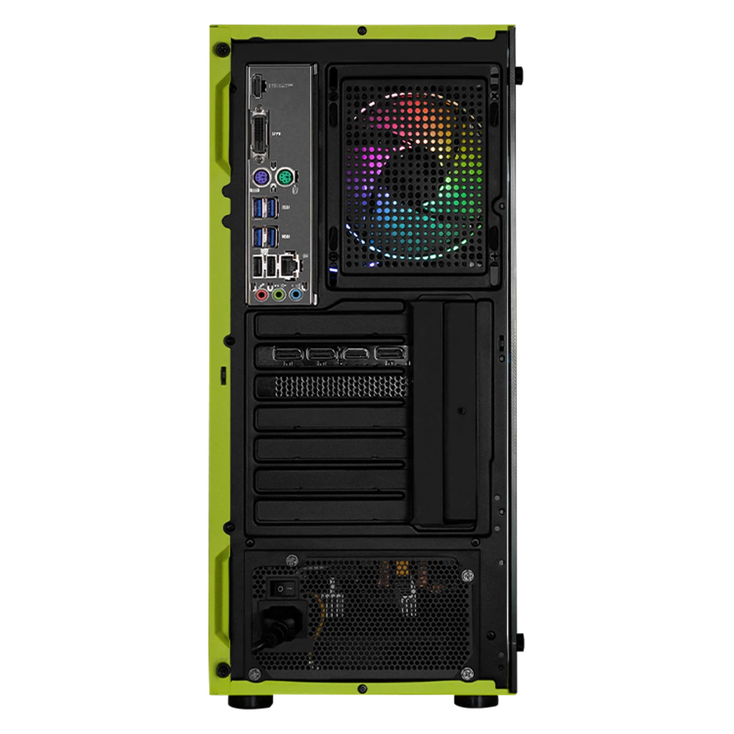 PC Gamer Xtreme PC Gaming NVIDIA GeForce RTX 5060 AMD Ryzen 7 5700 16GB SSD 1TB WIFI Neon Green gaming 1080p, estudios y multitarea - Image 3
