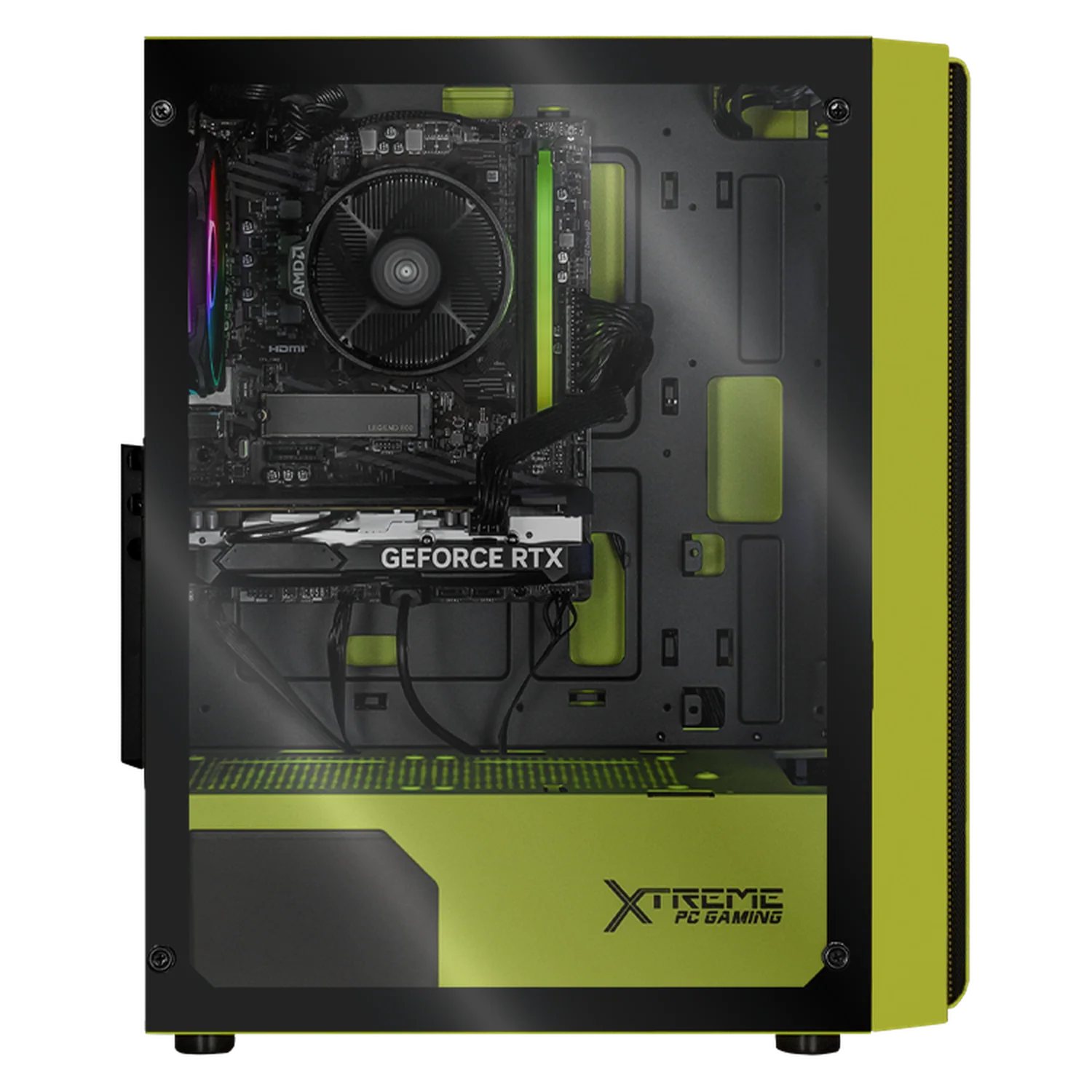 PC Gamer Xtreme PC Gaming NVIDIA GeForce RTX 5060 AMD Ryzen 7 5700 16GB SSD 1TB WIFI Neon Green gaming 1080p, estudios y multitarea - Image 4