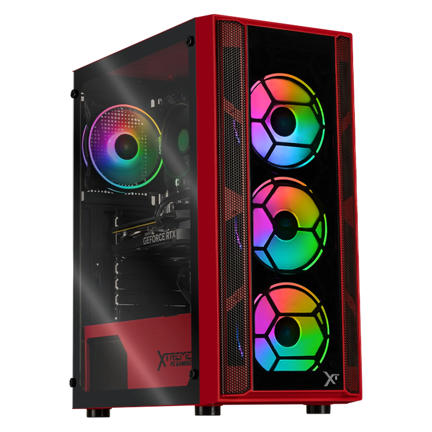 PC Gamer Xtreme PC Gaming NVIDIA GeForce RTX 5060 AMD Ryzen 7 5700 32GB SSD 1TB WIFI W10 Red gaming competitivo y streaming