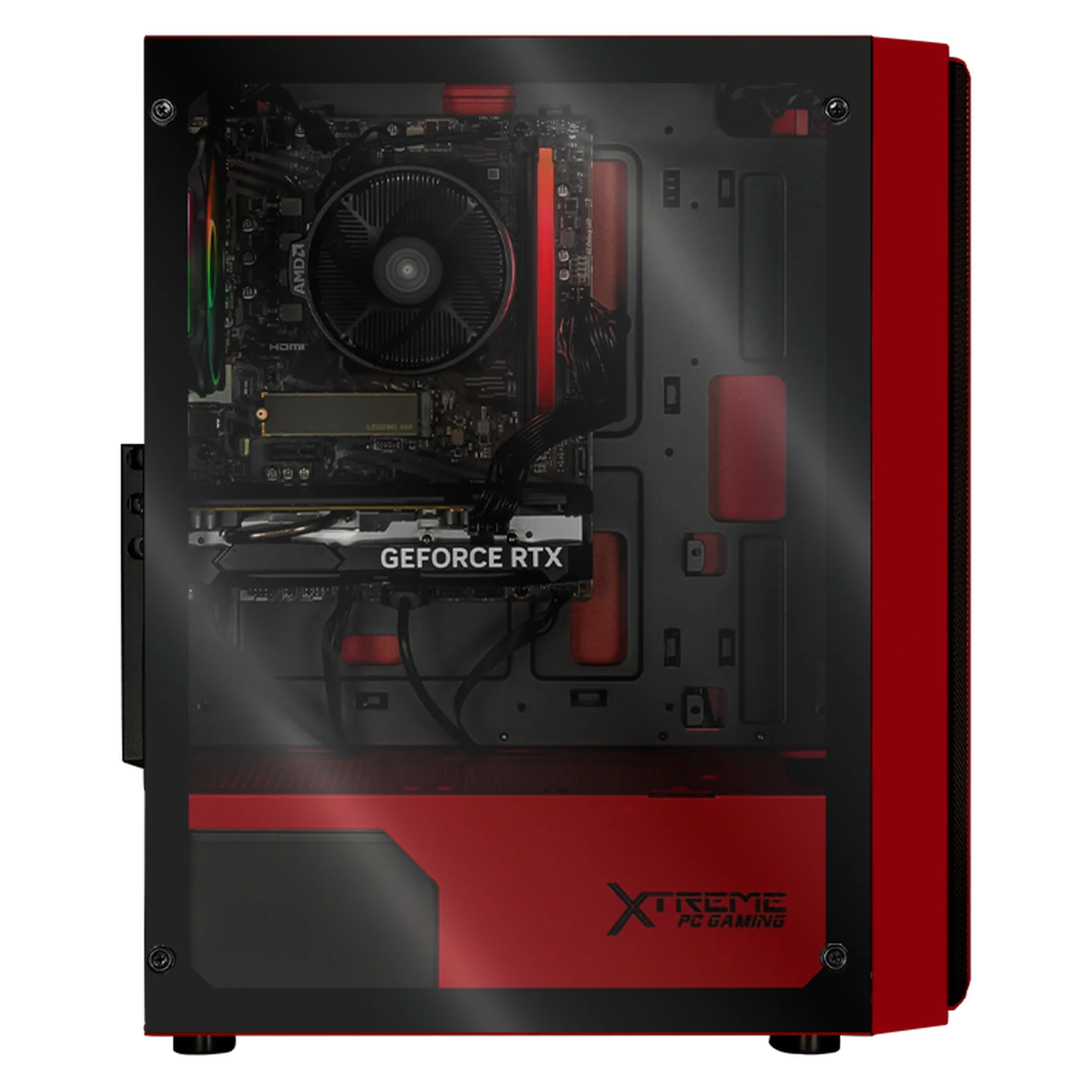 PC Gamer Xtreme PC Gaming NVIDIA GeForce RTX 5060 AMD Ryzen 7 5700 32GB SSD 1TB WIFI W10 Red gaming competitivo y streaming - Image 4