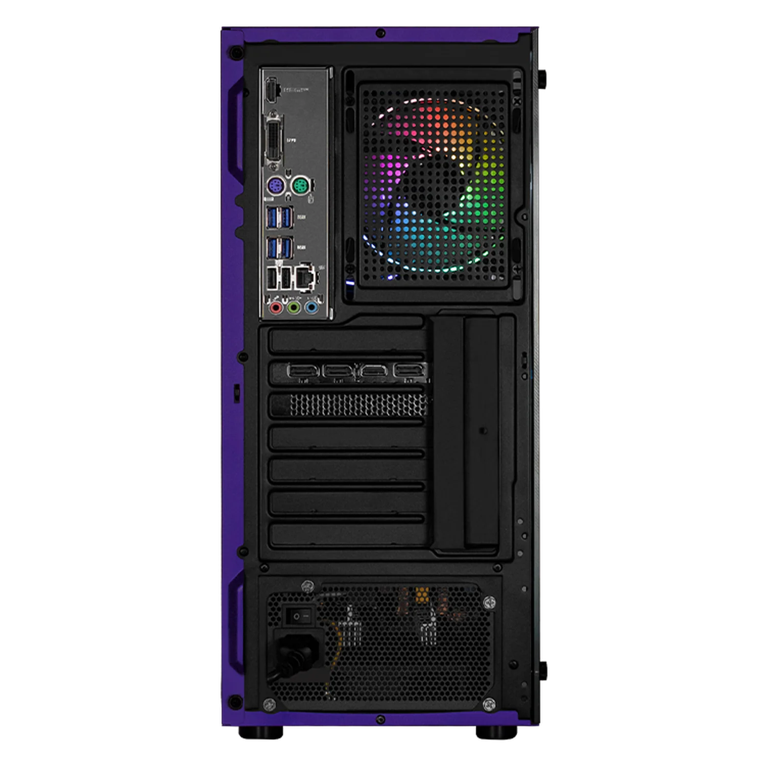 PC Gamer Xtreme PC Gaming NVIDIA GeForce RTX 5060 AMD Ryzen 7 5700 32GB SSD 1TB WIFI W10 Violet gaming competitivo y streaming - Image 3