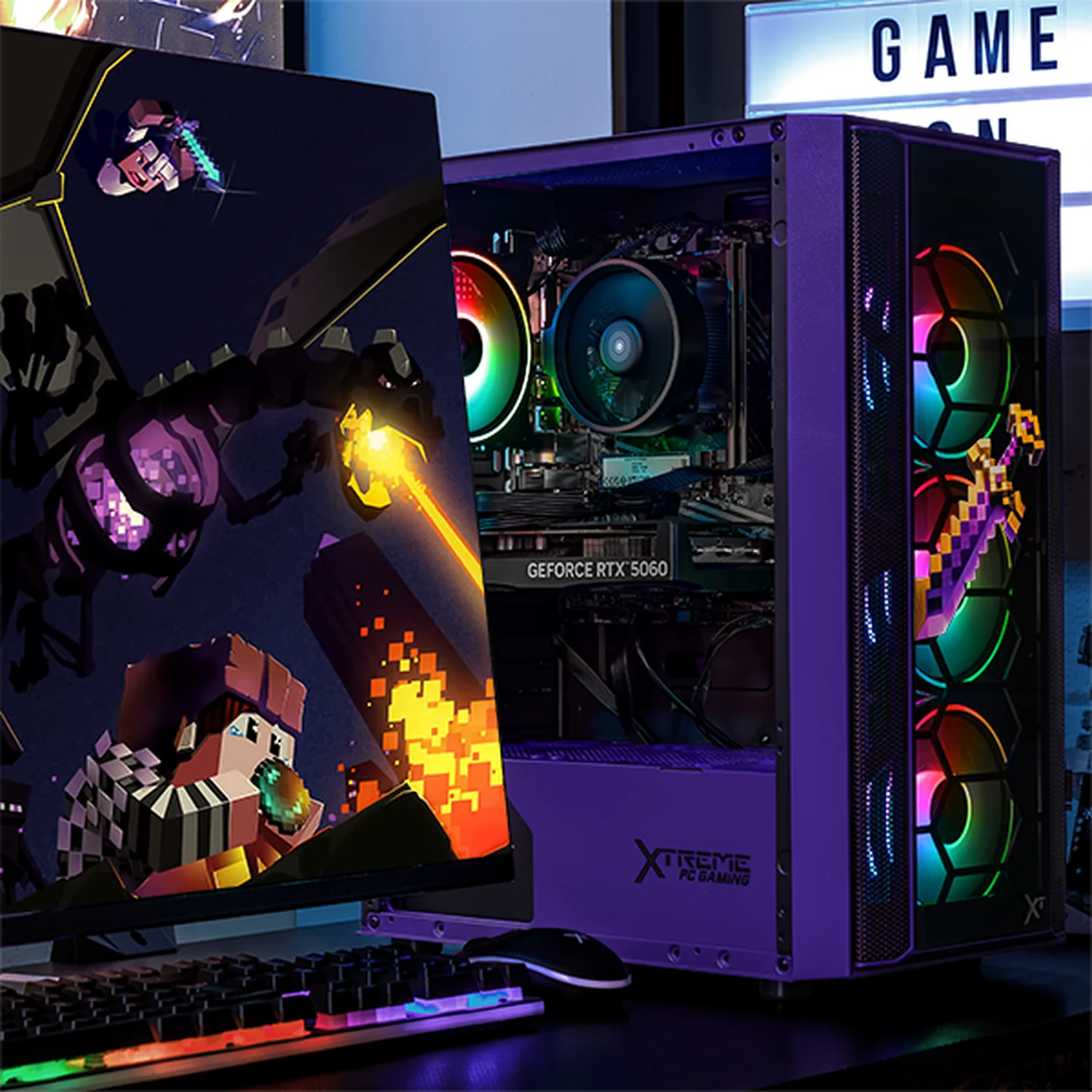 PC Gamer IA Xtreme PC Gaming NVIDIA GeForce RTX 5060 AMD Ryzen 7 5700 16GB SSD 1TB WIFI Minecraft Ender Dragon Productividad Versátil Acelerada con IA - Image 6