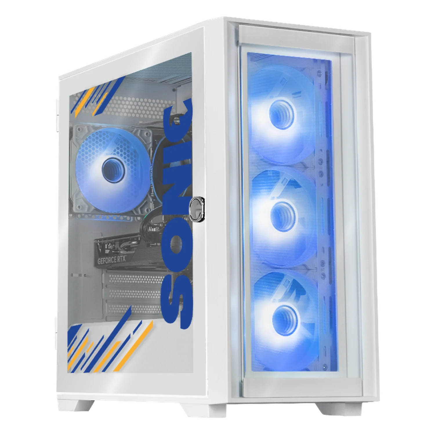 PC Gamer Xtreme PC Gaming NVIDIA GeForce RTX 5060 AMD Ryzen 7 5700 16GB SSD 1TB WIFI Sonic Edition gaming 1080p, estudios y multitarea
