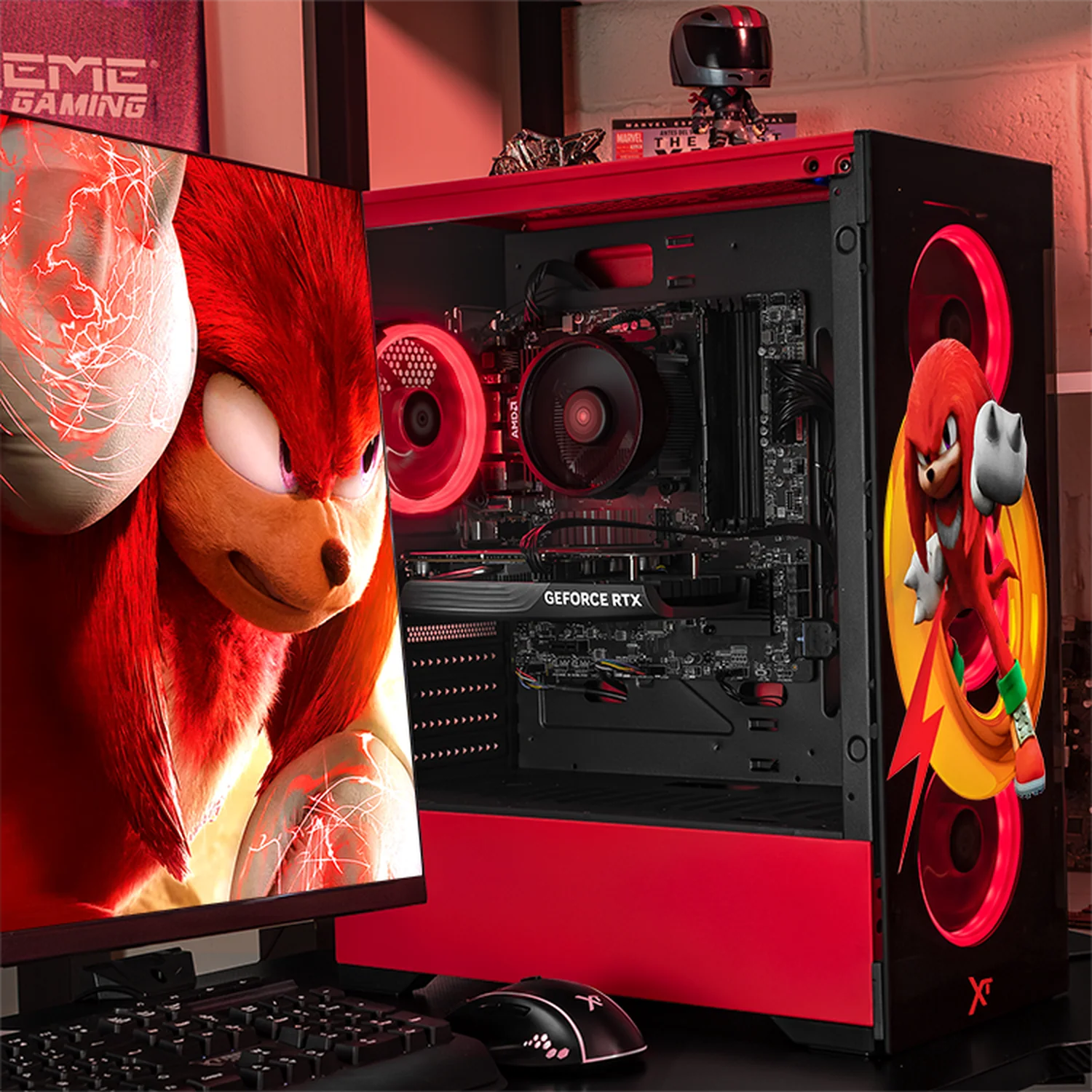 PC Gamer Xtreme PC Gaming NVIDIA GeForce RTX 5060 AMD Ryzen 7 5700 32GB SSD 1TB WIFI W10 Sonic Knuckles Ring gaming competitivo y streaming - Image 6