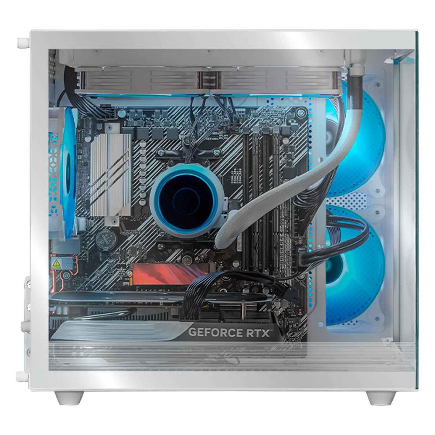 PC Gamer Xtreme PC Gaming NVIDIA GeForce RTX 5060 AMD Ryzen 7 5700X 32GB SSD 1TB Sistema Liquido WIFI White gaming 1080p, estudios y multitarea - Image 5