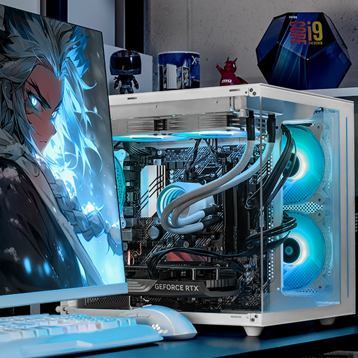 PC Gamer Xtreme PC Gaming NVIDIA GeForce RTX 5060 AMD Ryzen 7 5700X 32GB SSD 1TB Sistema Liquido WIFI White gaming 1080p, estudios y multitarea - Image 6