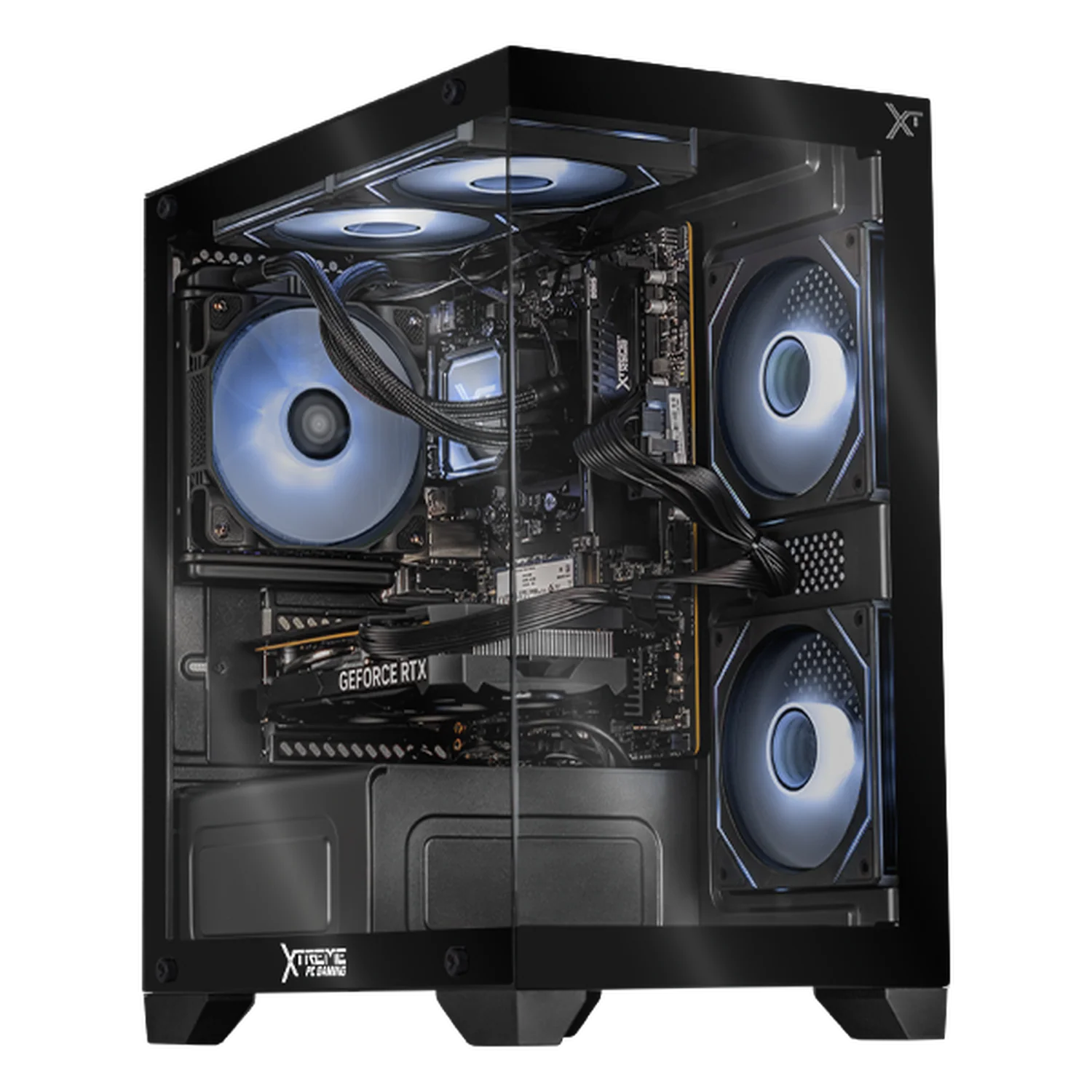 PC Gamer IA Xtreme PC Gaming NVIDIA GeForce RTX 5060 AMD Ryzen 7 8700F 16GB DDR5 SSD 1TB Sistema Liquido WIFI Black Productividad Versátil Acelerada con IA