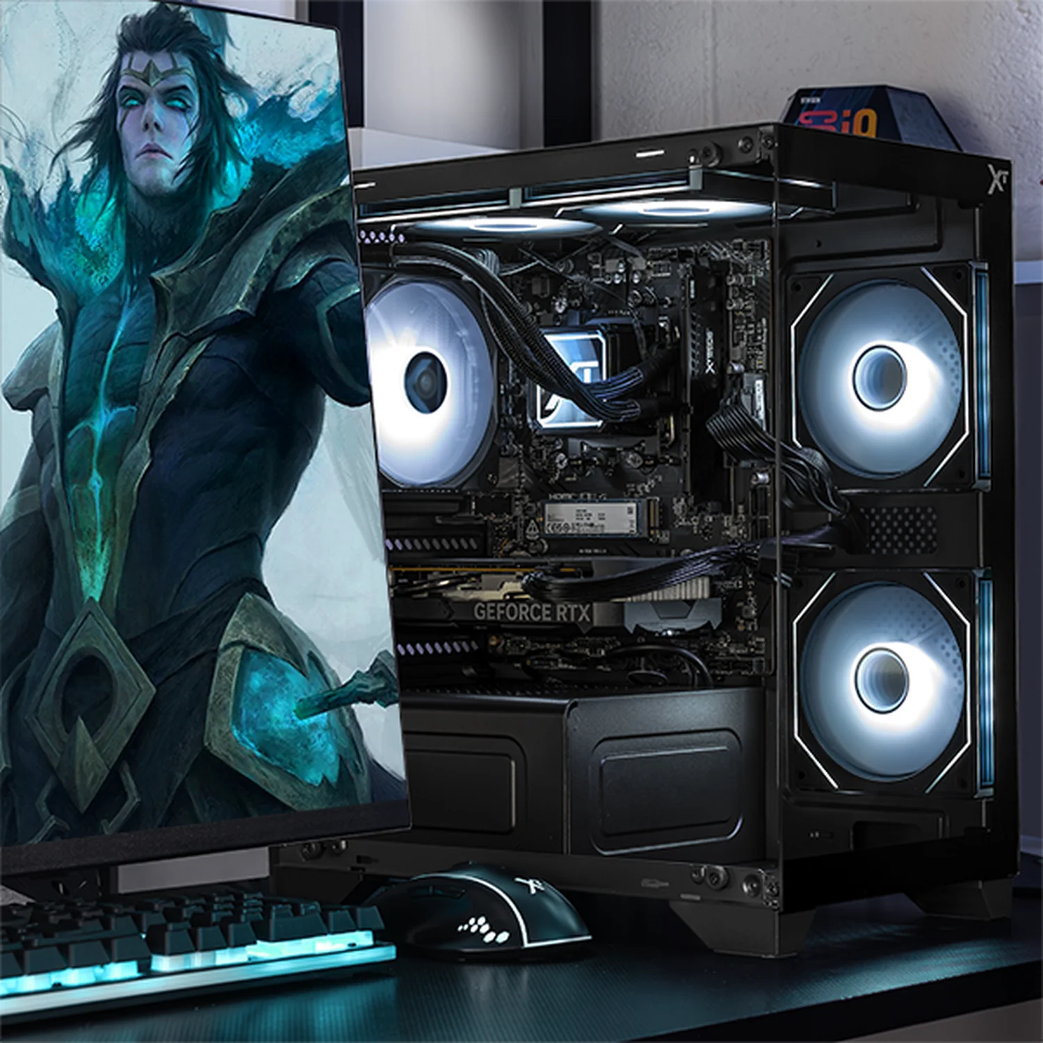 PC Gamer IA Xtreme PC Gaming NVIDIA GeForce RTX 5060 AMD Ryzen 7 8700F 16GB DDR5 SSD 1TB Sistema Liquido WIFI Black Productividad Versátil Acelerada con IA - Image 6