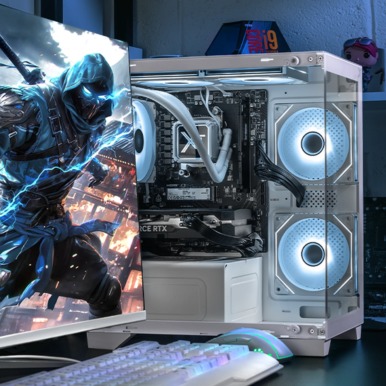 PC Gamer IA Xtreme PC Gaming NVIDIA GeForce RTX 5060 AMD Ryzen 7 8700F 16GB DDR5 SSD 1TB Sistema Liquido WIFI White Productividad Versátil Acelerada con IA - Image 6