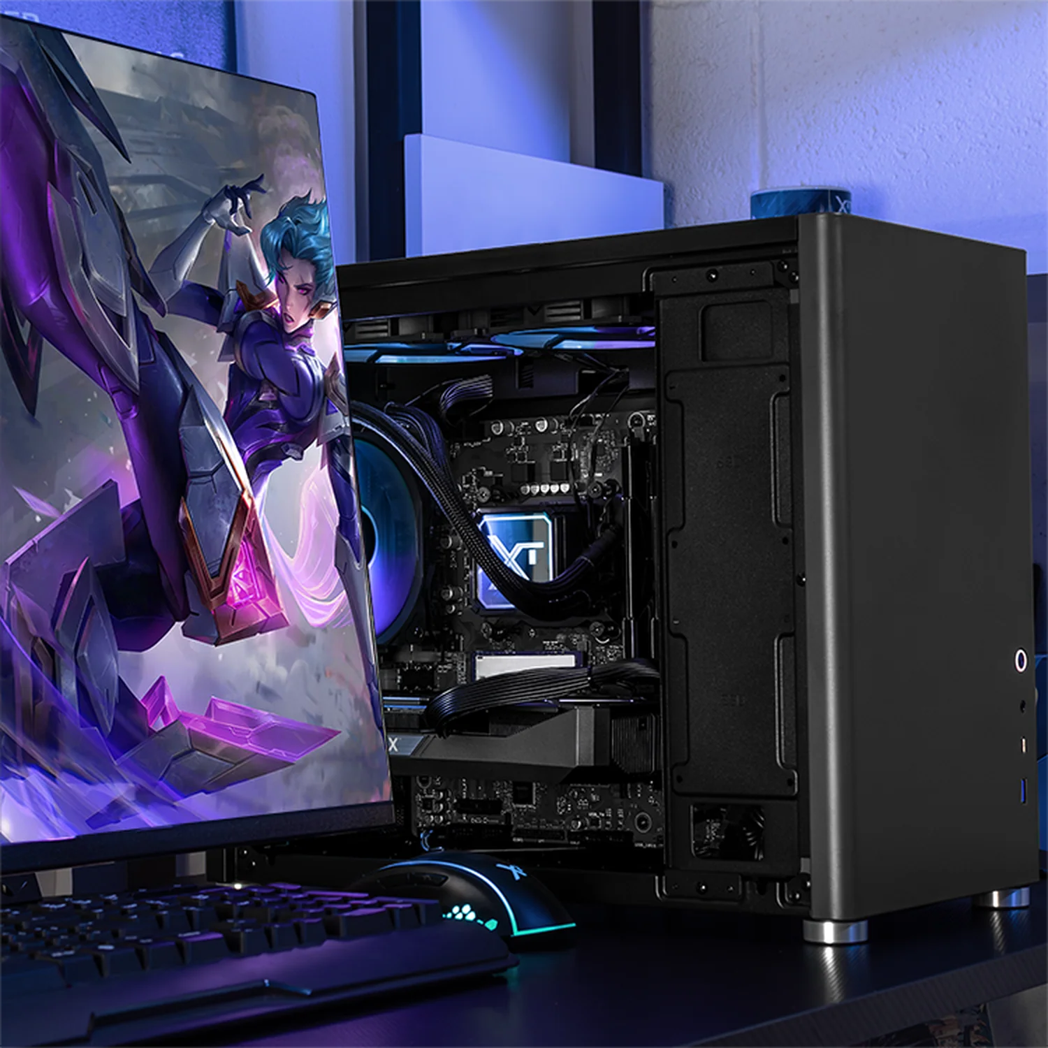 PC Gamer IA Xtreme PC Gaming NVIDIA GeForce RTX 5060 Intel Core i7 14700F 16GB SSD 1TB Sistema Liquido WIFI Grey Productividad Versátil Acelerada con IA - Image 6