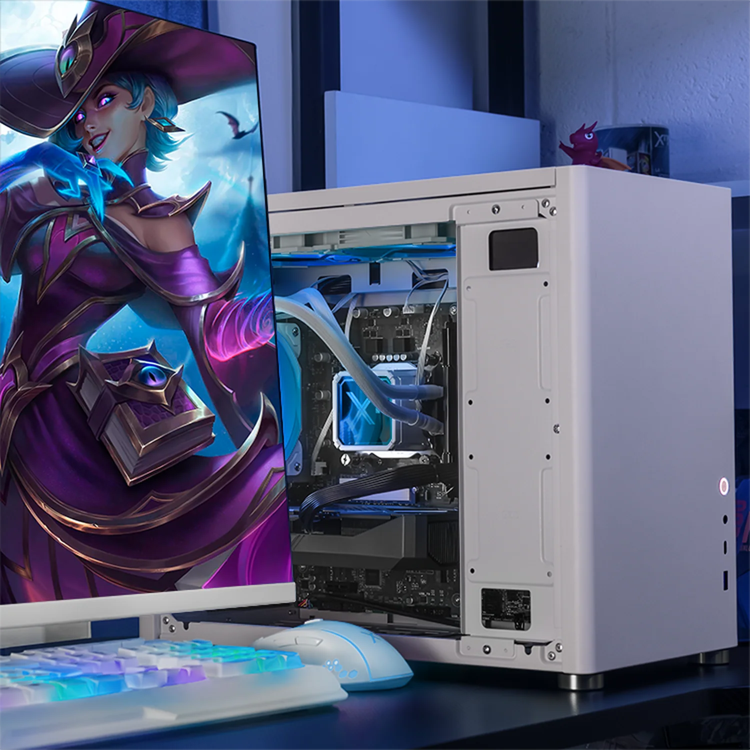 PC Gamer Xtreme PC Gaming NVIDIA GeForce RTX 5060 Intel Core i7 14700F 16GB SSD 1TB Sistema Liquido WIFI White gaming 1080p, estudios y multitarea - Image 6