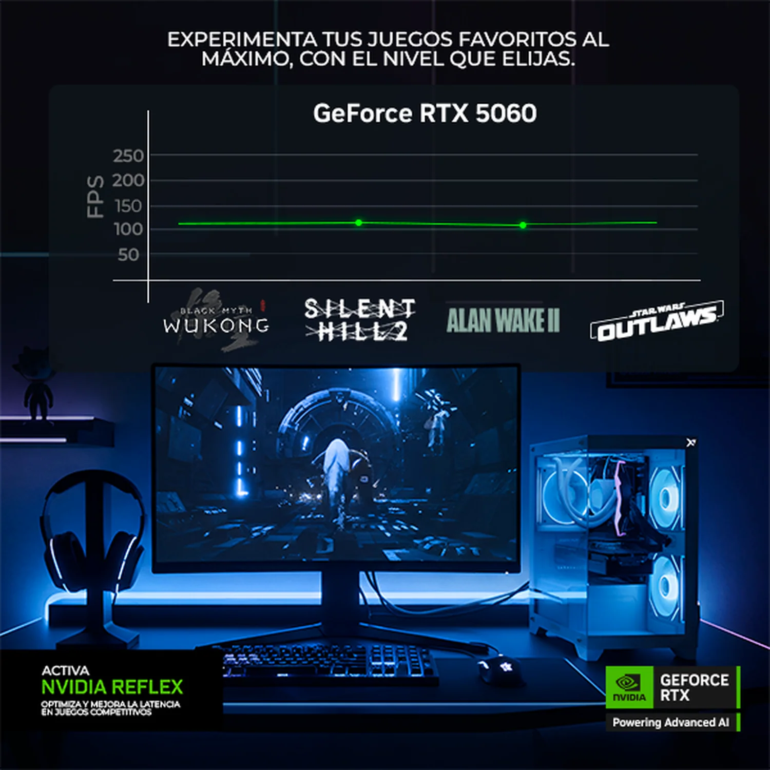 PC Gamer IA Xtreme PC Gaming NVIDIA GeForce RTX 5060 Intel Core i7 14700F 16GB SSD 1TB WIFI Black Productividad Versátil Acelerada con IA - Image 4