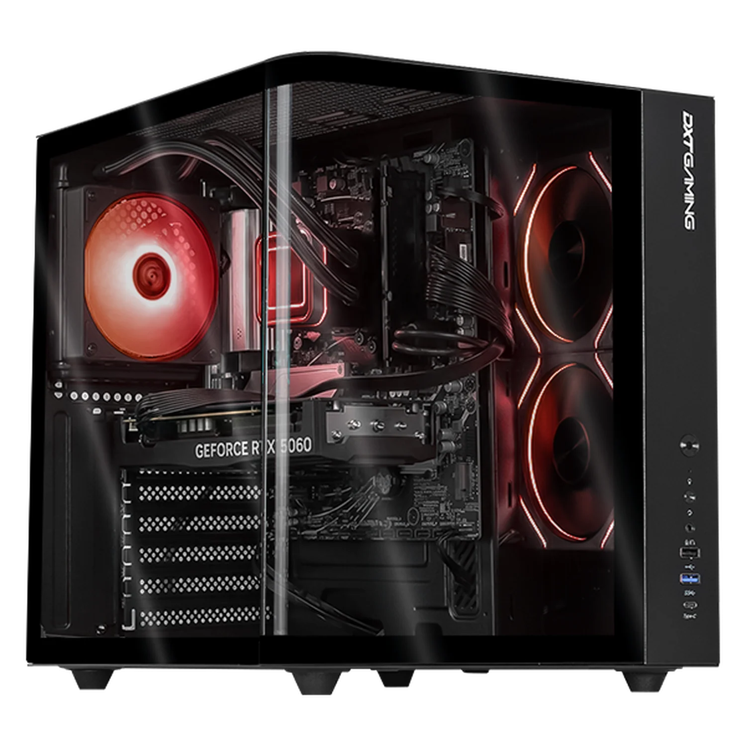 PC Gamer Xtreme PC Gaming NVIDIA GeForce RTX 5060 AMD Ryzen 7 9700X 16GB DDR5 SSD 1TB Sistema Liquido WIFI Black gaming 1080p, estudios y multitarea
