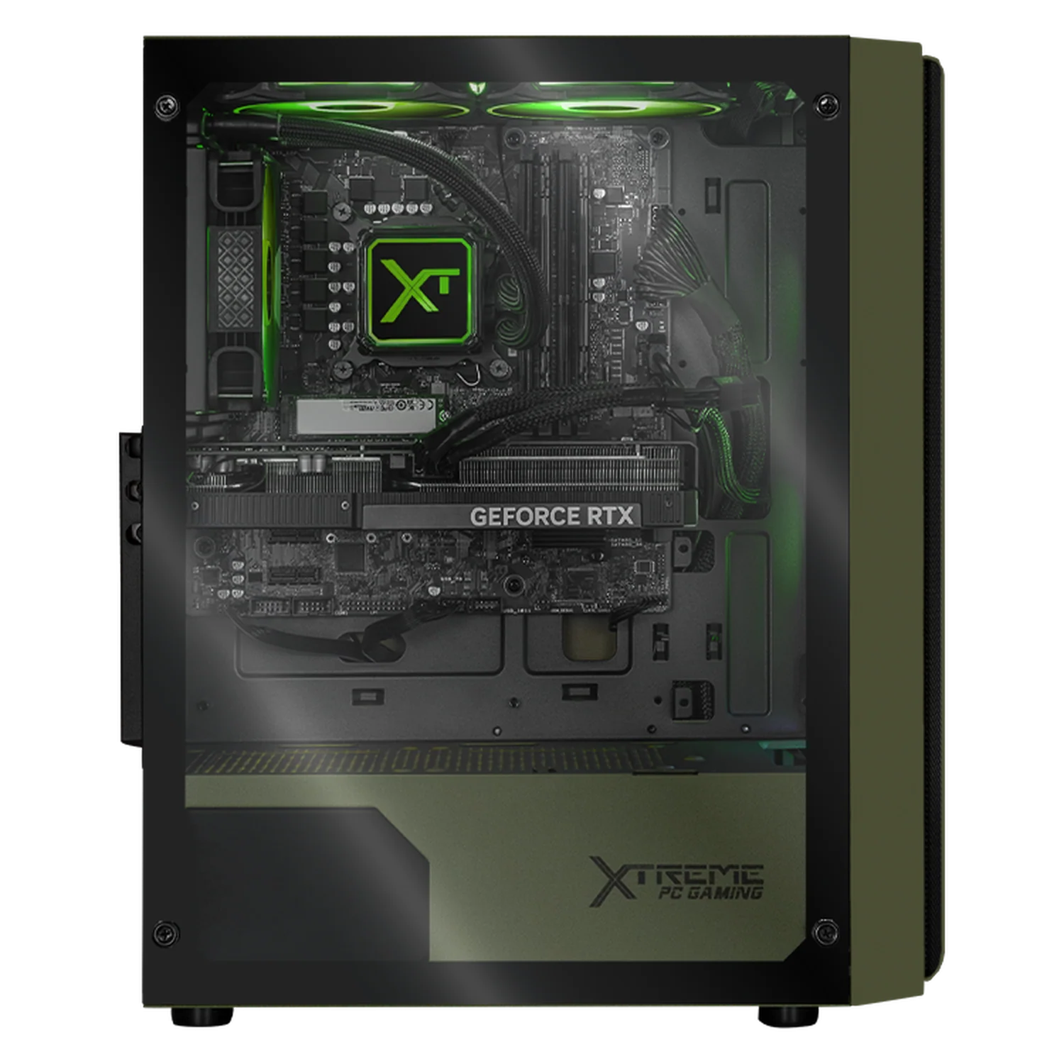 PC Gamer Xtreme PC Gaming NVIDIA GeForce RTX 5060 Ti Intel Core i9 12900F 32GB SSD 1TB Sistema Liquido WIFI W11 Dark Green gaming competitivo y streaming - Image 4