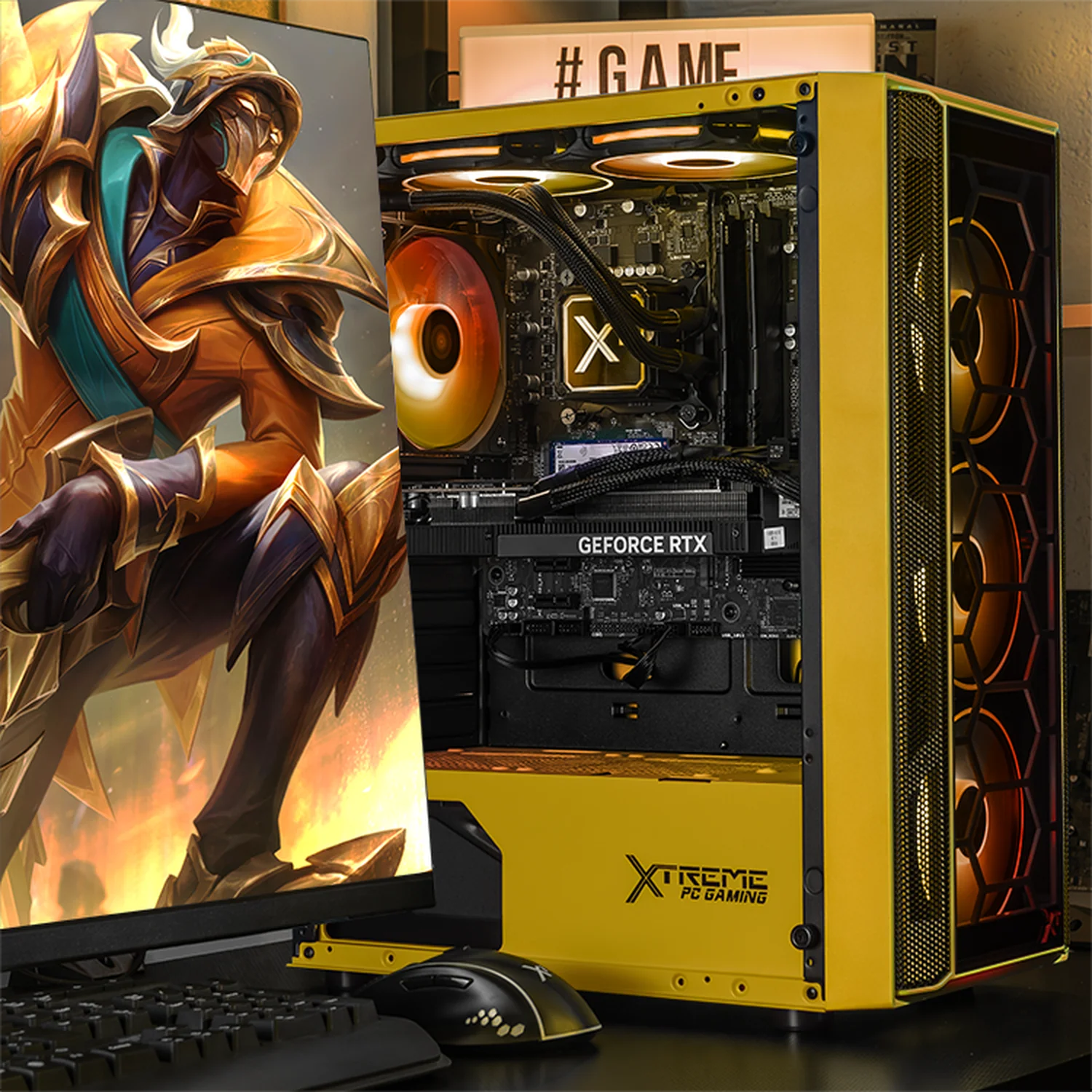 PC Gamer Xtreme PC Gaming NVIDIA GeForce RTX 5060 Ti Intel Core i9 12900F 32GB SSD 1TB Sistema Liquido WIFI W11 Yellow gaming competitivo y streaming - Image 6