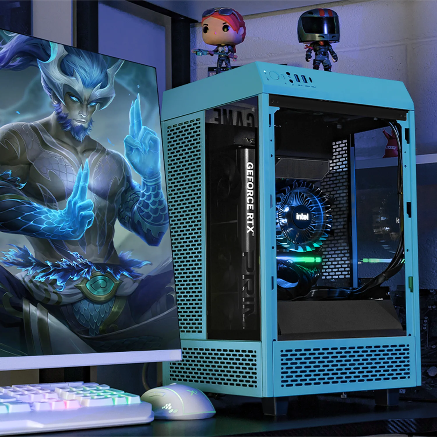 Xtreme PC Gaming Geforce RTX 5060 TI Intel Core I9 14900F DDR5 32GB SSD 1TB WIFI Turquoise - Image 6