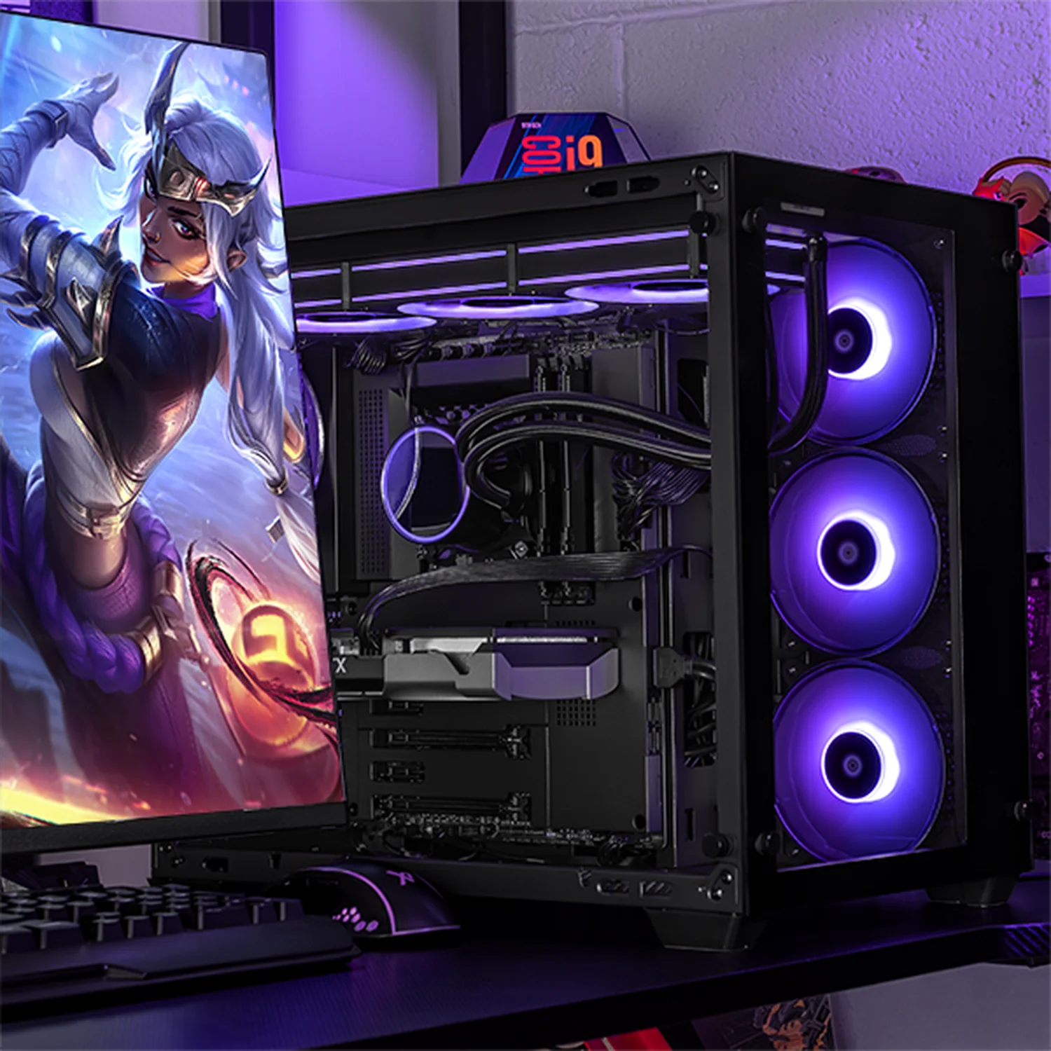 PC Gamer con IA Xtreme PC Gaming NVIDIA GeForce RTX 5060 Ti Intel Core i9 14900KF 32GB SSD 1TB Sistema Liquido WIFI Black gaming 1080p, estudios y multitarea - Image 6