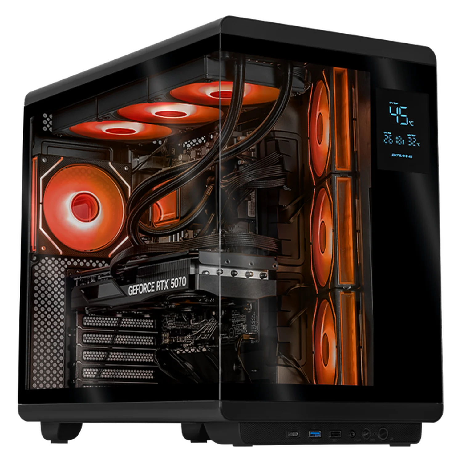PC Gamer IA Xtreme PC Gaming NVIDIA GeForce RTX 5070 AMD Ryzen 9 9900X 16GB DDR5 SSD 1TB Sistema Liquido WIFI Black Alto Desempeño Creativo con IA Integrada