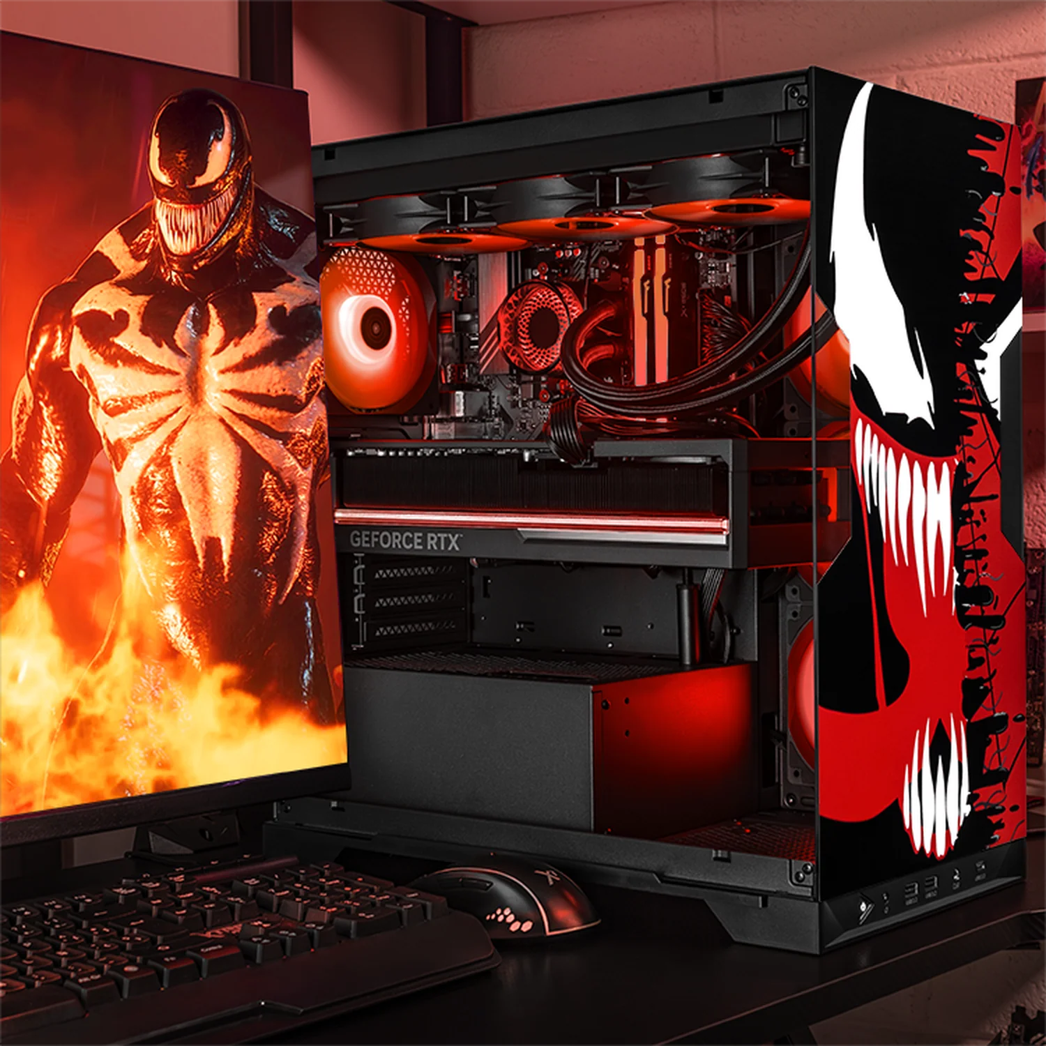 PC Gamer IA Xtreme PC Gaming NVIDIA GeForce RTX 5080 AMD Ryzen 9 9900X 32GB DDR5 SSD 1TB Sistema Liquido WIFI Venom Black Productividad Profesional impulsada por IA Avanzada - Image 6