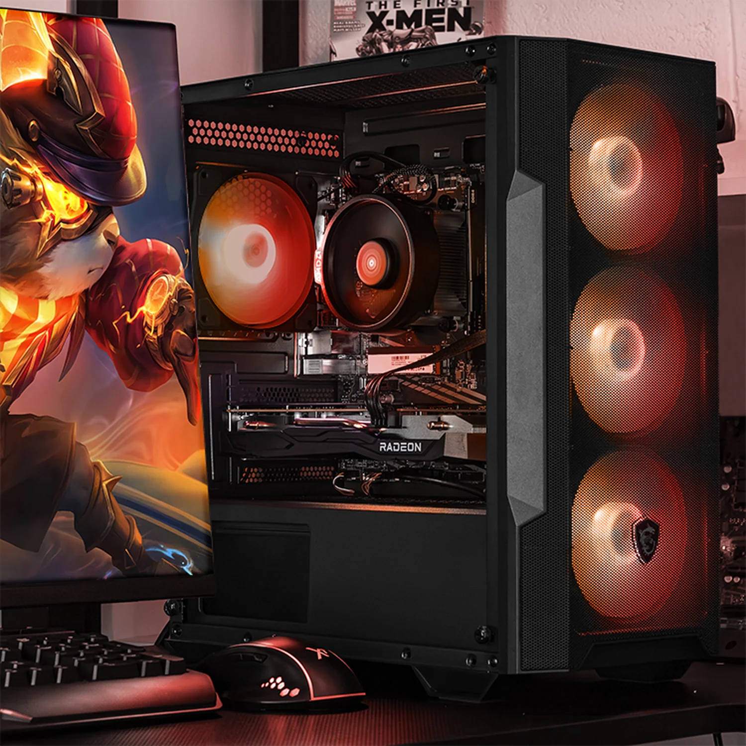 PC Gamer Xtreme PC Gaming MSI AMD Radeon RX 9060 Ryzen 7 5700 16GB SSD 1TB WIFI Black gaming 1080p, estudios y multitarea - Image 6