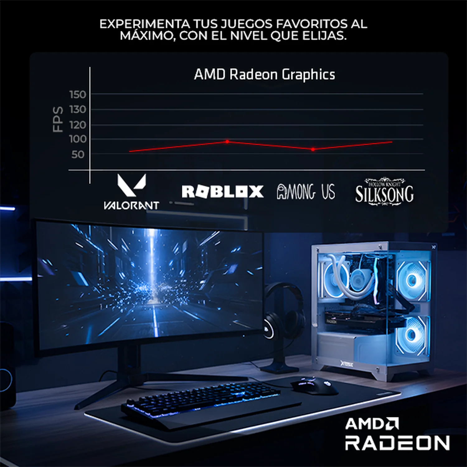 Computadora Escritorio Completa Xtreme PC Gaming MSI AMD Radeon Vega Renoir Ryzen 7 5700G 16GB SSD 1TB Monitor 24 120Hz WIFI Black rendimiento básico para juegos casuales, trabajo y estudio - Image 4