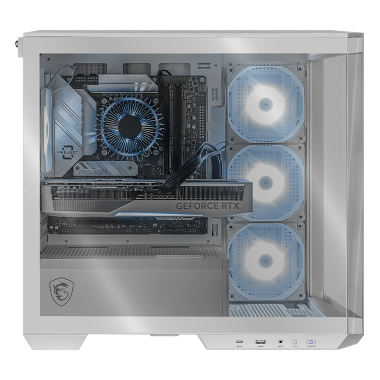 PC Gamer IA Xtreme PC Gaming MSI NVIDIA GeForce RTX 5070 Ti Intel Core i9 14900KF 32GB DDR5 SSD 1TB WIFI White Alto Desempeño Creativo con IA Integrada - Image 4