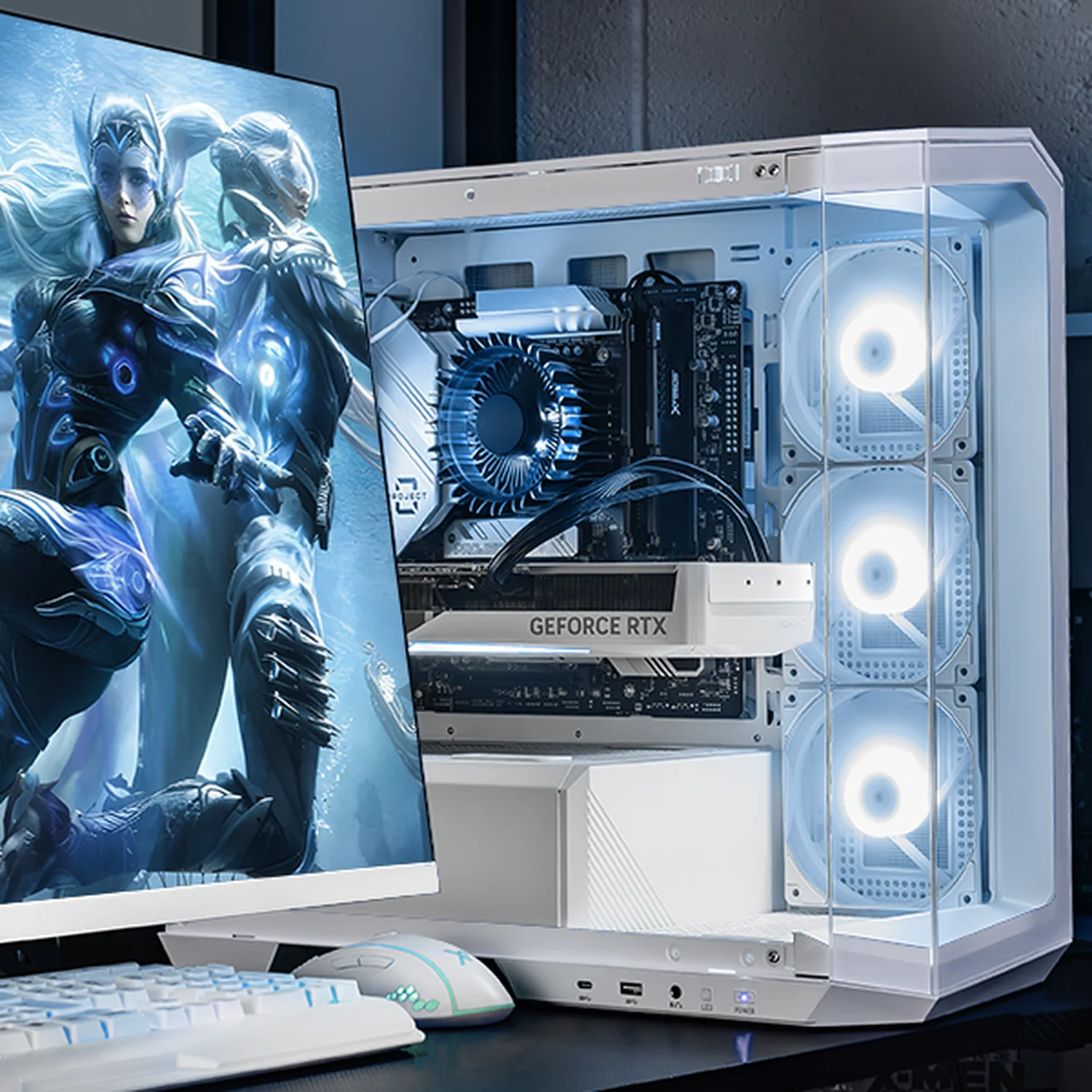 PC Gamer IA Xtreme PC Gaming MSI NVIDIA GeForce RTX 5070 Ti Intel Core i9 14900KF 32GB DDR5 SSD 1TB WIFI White Alto Desempeño Creativo con IA Integrada - Image 6
