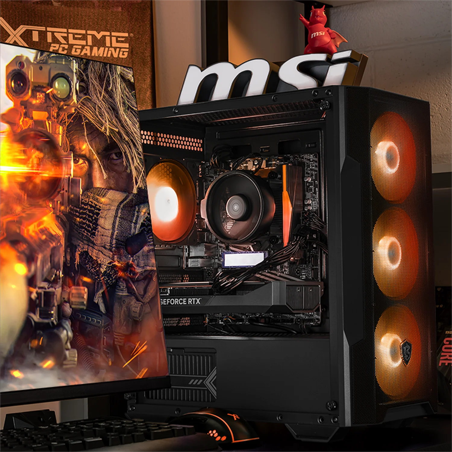 PC Gamer IA Xtreme PC Gaming MSI NVIDIA GeForce RTX 5060 AMD Ryzen 7 5700 16GB SSD 1TB Productividad Versátil Acelerada con IA - Image 6