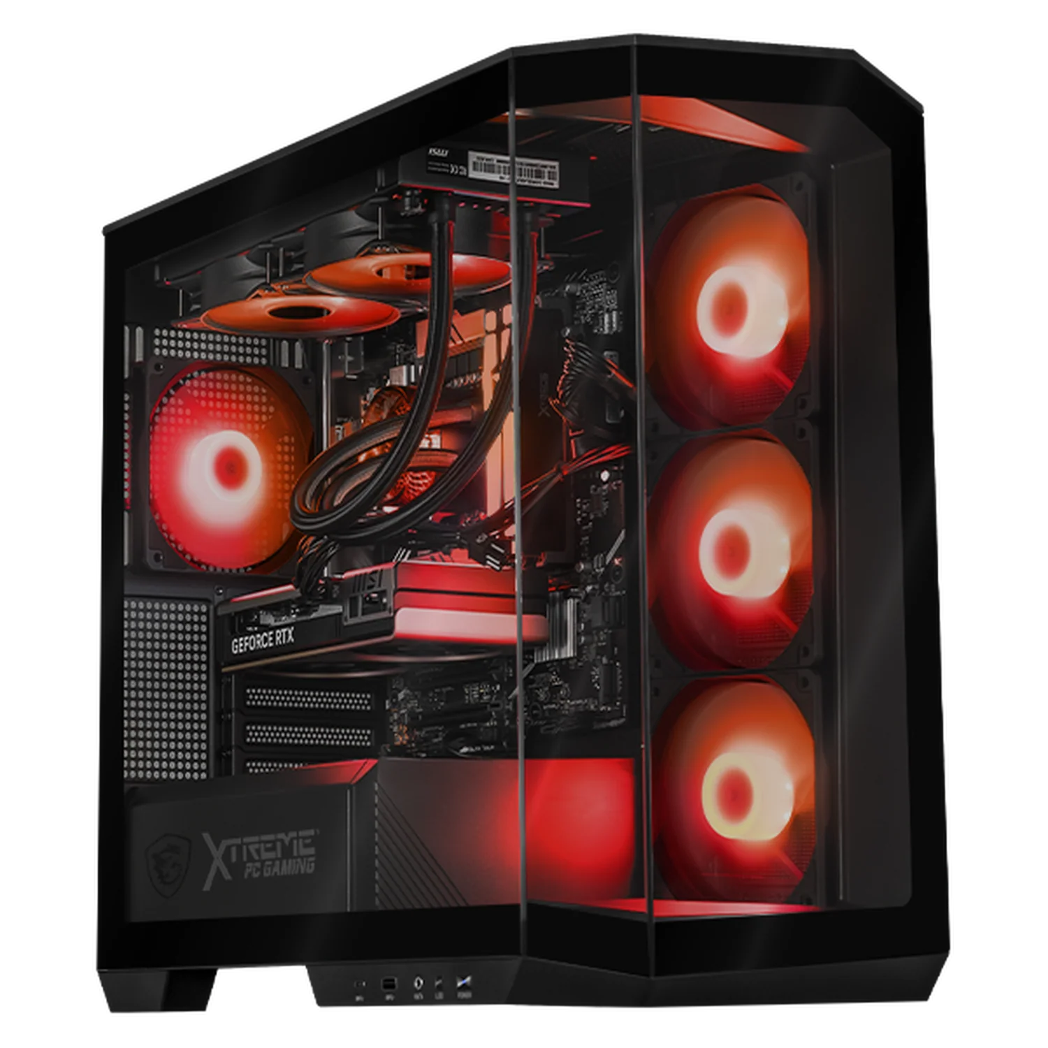 PC Gamer Xtreme PC Gaming MSI NVIDIA GeForce RTX 5060 Intel Core i7 14700F 16GB DDR5 SSD 1TB Sistema Liquido Black gaming 1080p, estudios y multitarea