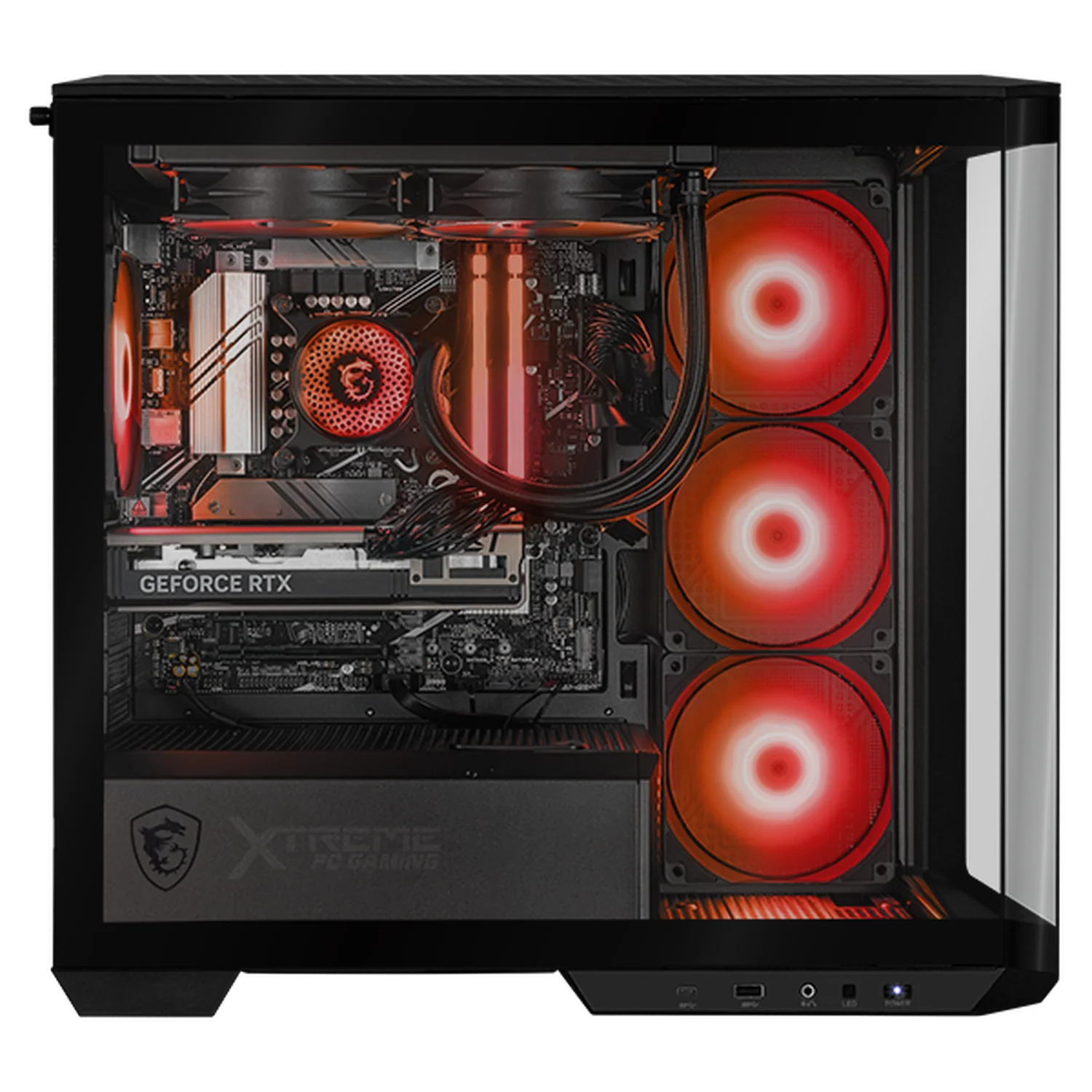PC Gamer Xtreme PC Gaming MSI NVIDIA GeForce RTX 5060 Intel Core i7 14700F 16GB DDR5 SSD 1TB Sistema Liquido Black gaming 1080p, estudios y multitarea - Image 4