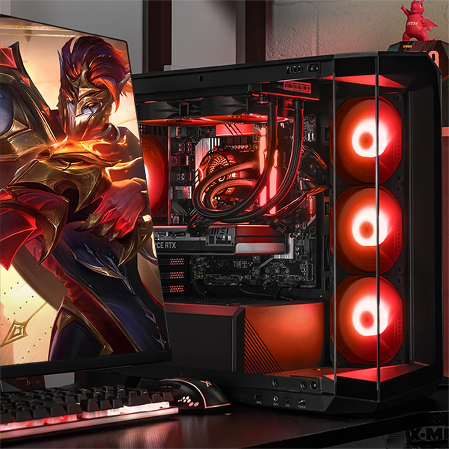 PC Gamer Xtreme PC Gaming MSI NVIDIA GeForce RTX 5060 Intel Core i7 14700F 16GB DDR5 SSD 1TB Sistema Liquido Black gaming 1080p, estudios y multitarea - Image 6