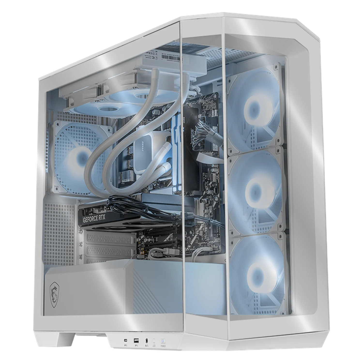 PC Gamer Xtreme PC Gaming MSI NVIDIA GeForce RTX 5060 Intel Core i7 14700F 16GB DDR5 SSD 1TB Sistema Liquido WIFI White gaming 1080p, estudios y multitarea