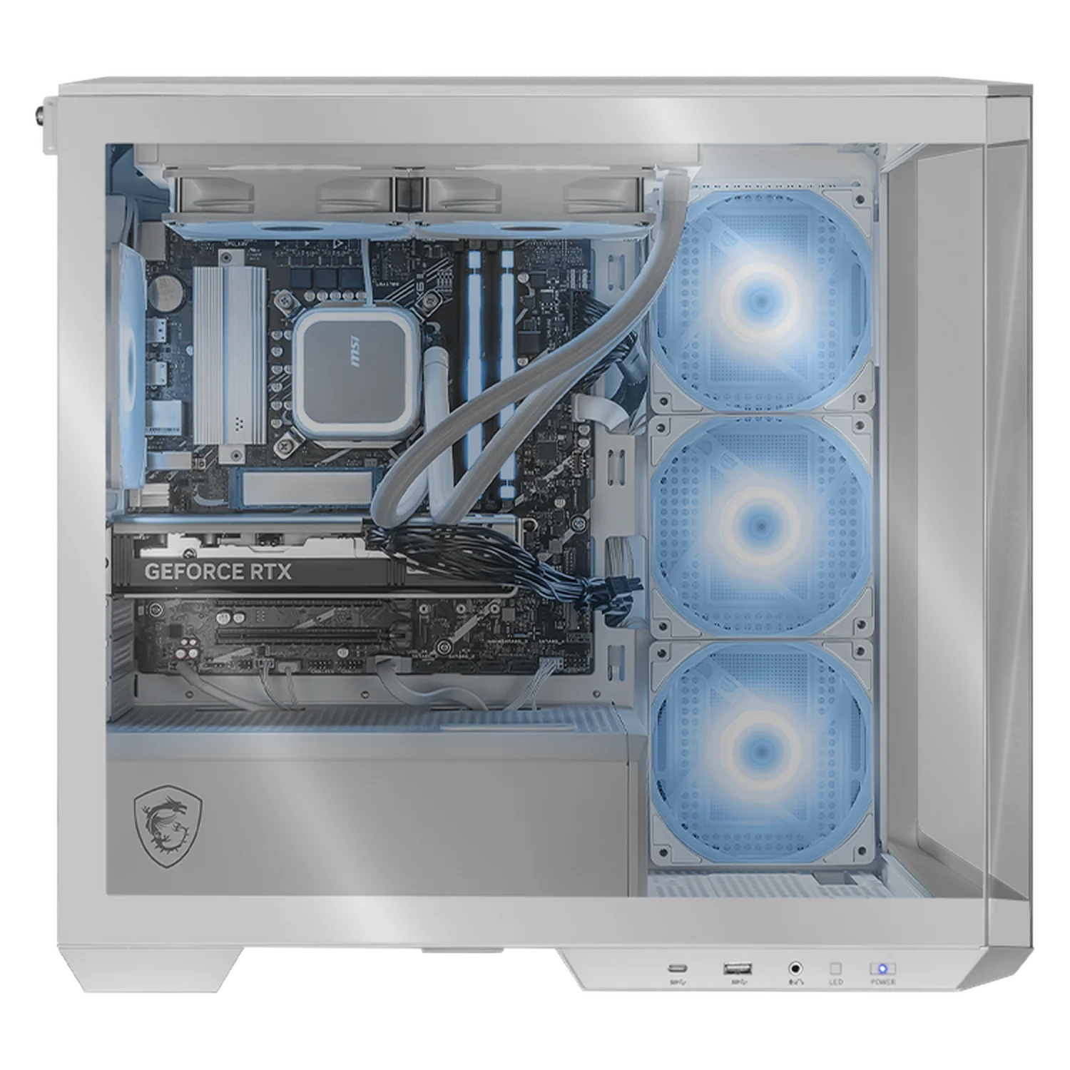 PC Gamer Xtreme PC Gaming MSI NVIDIA GeForce RTX 5060 Intel Core i7 14700F 16GB DDR5 SSD 1TB Sistema Liquido WIFI White gaming 1080p, estudios y multitarea - Image 4
