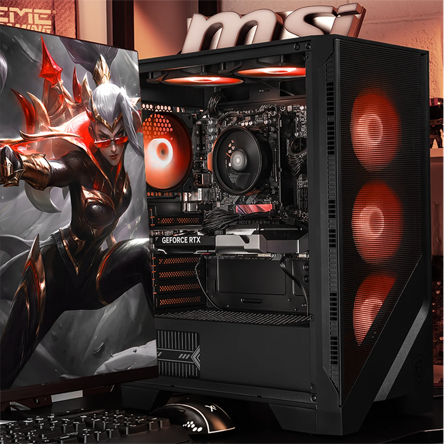 Xtreme PC Gaming MSI Geforce RTX 5060 TI AMD Ryzen 7 8700F 32GB DDR5 SSD 1TB WIFI - Image 6
