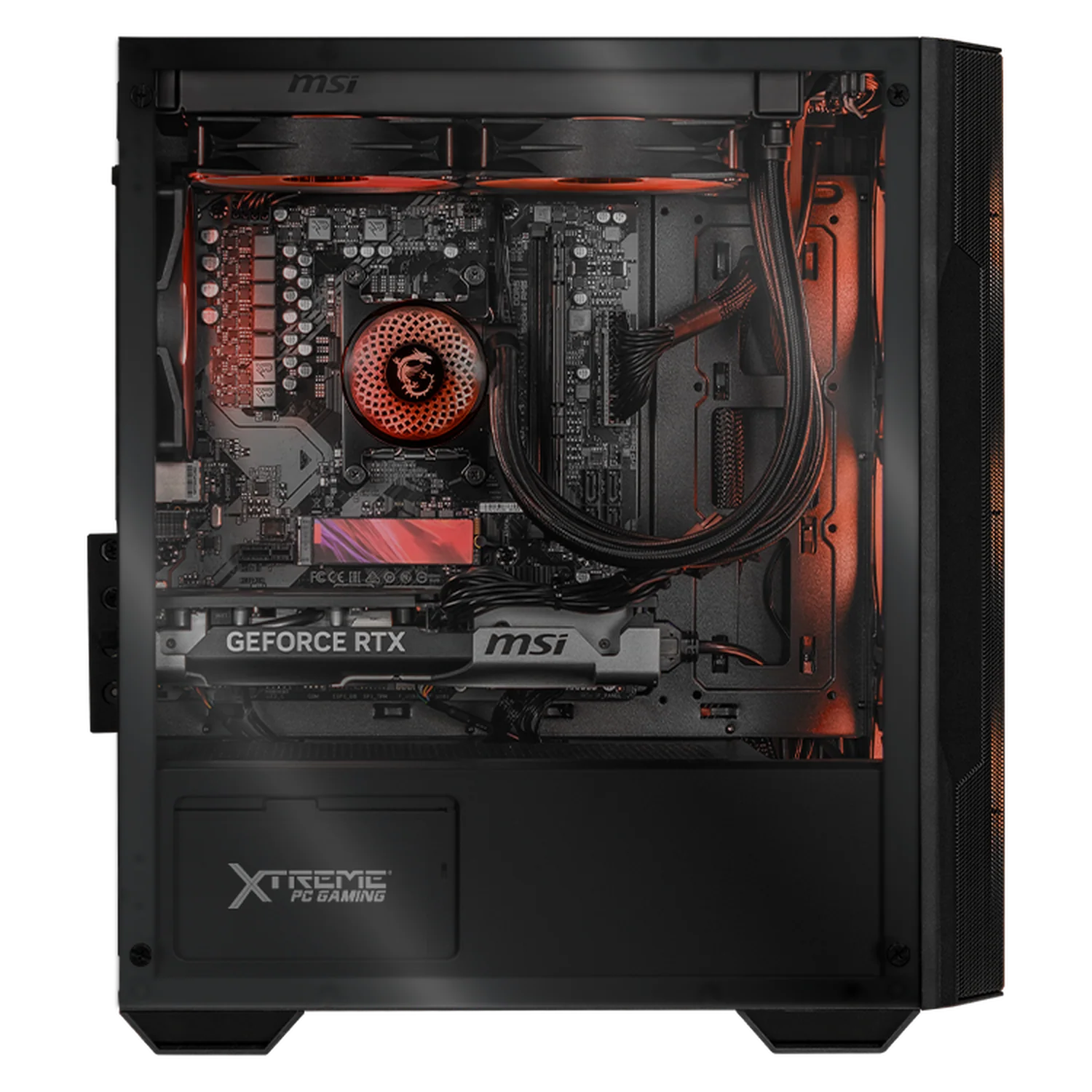 PC Gamer Xtreme PC Gaming MSI NVIDIA Geforce RTX 5060 Ti AMD Ryzen 7 9700X 16GB DDR5 SSD 1TB Sistema Liquido WIFI Black gaming 1080p, estudios y multitarea - Image 4