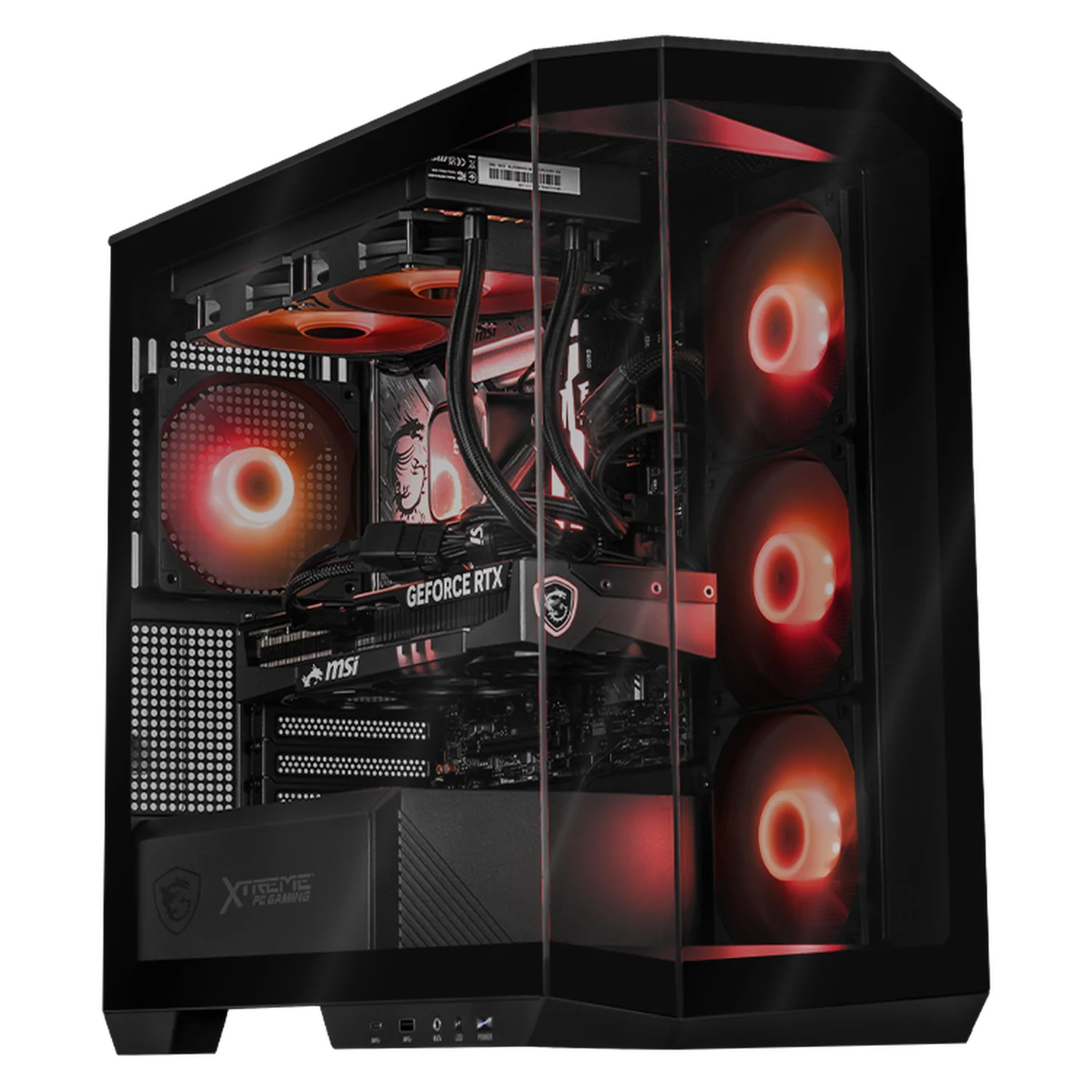 PC Gamer IA Xtreme PC Gaming MSI NVIDIA GeForce RTX 5060 Ti Intel Core Ultra 7 265F 16GB DDR5 SSD 1TB Sistema Liquido WIFI Black Productividad Versátil Acelerada con IA