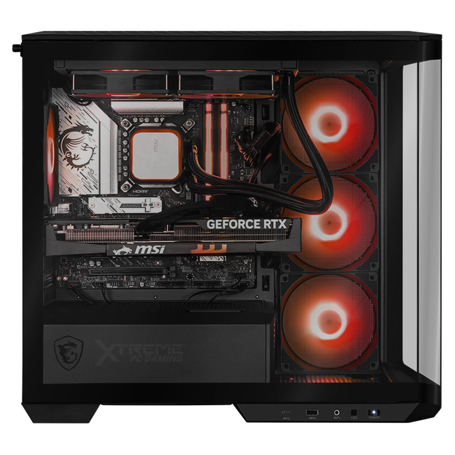 PC Gamer IA Xtreme PC Gaming MSI NVIDIA GeForce RTX 5060 Ti Intel Core Ultra 7 265F 16GB DDR5 SSD 1TB Sistema Liquido WIFI Black Productividad Versátil Acelerada con IA - Image 4