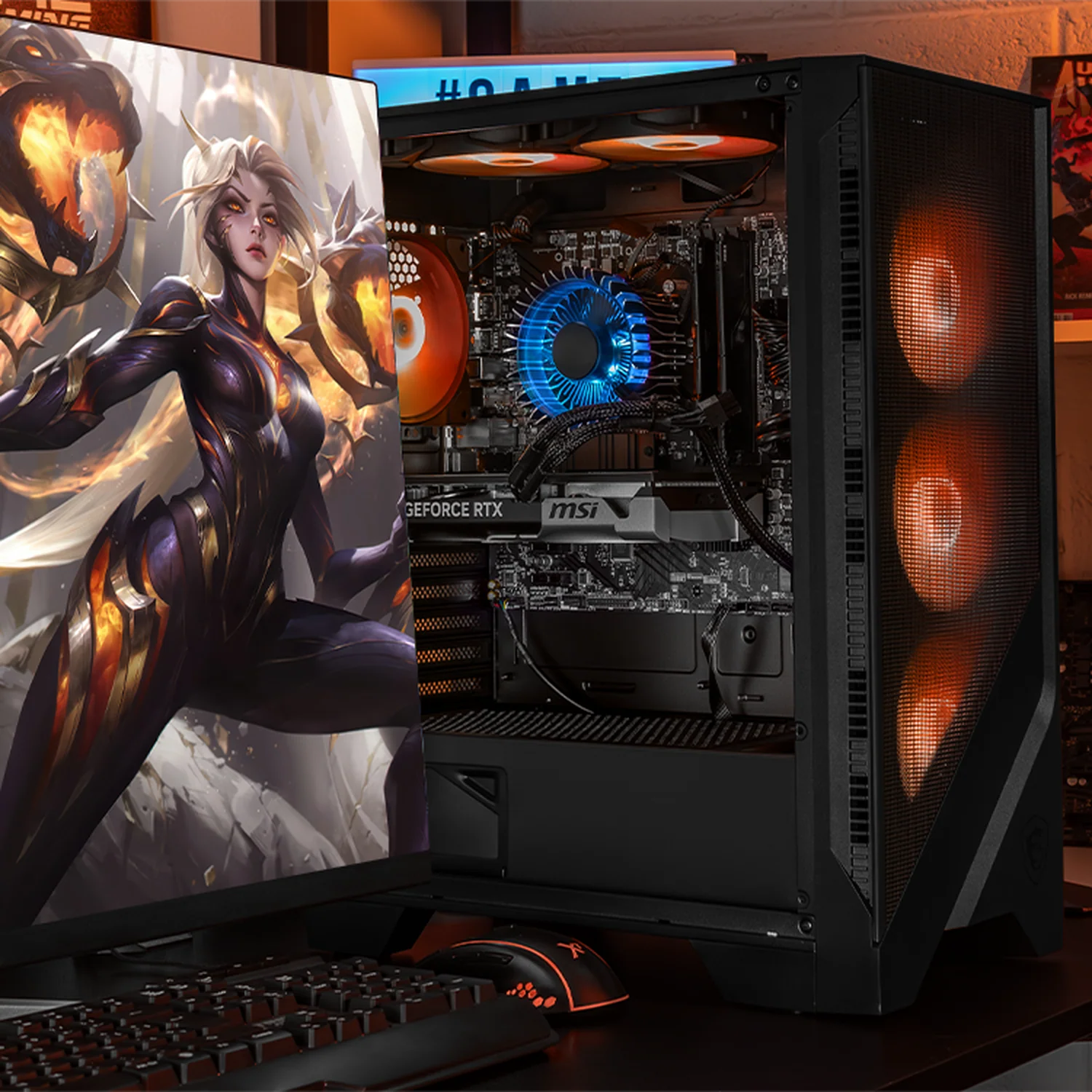 PC Gamer Completa Xtreme PC Gaming MSI NVIDIA GeForce RTX 5060 Ti Intel Core i9 12900F 16GB SSD 1TB Monitor Curvo 23.8 165Hz WIFI Black gaming 1080p, estudios y multitarea - Image 6