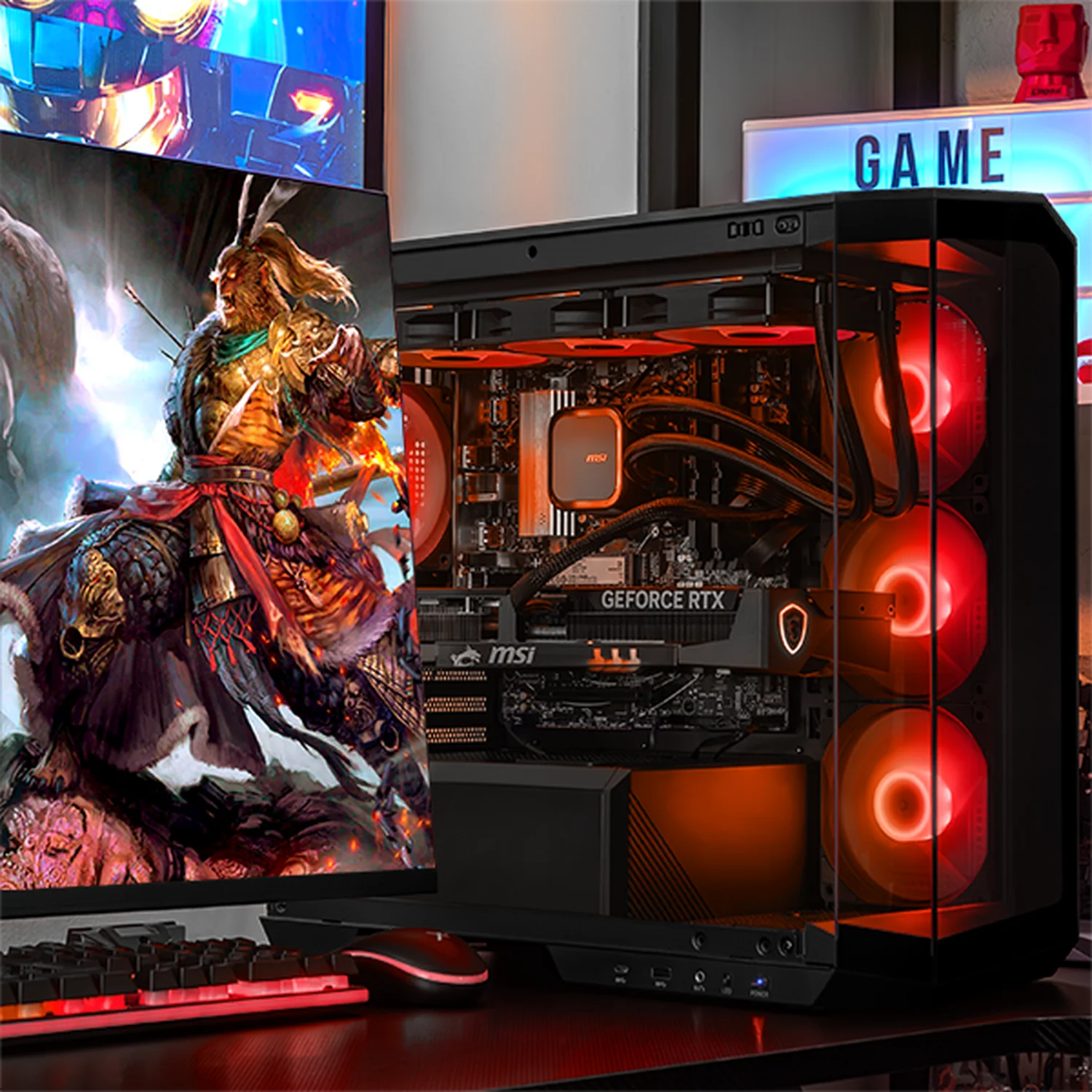 PC Gamer IA Xtreme PC Gaming MSI NVIDIA GeForce RTX 5070 Ti AMD Ryzen 7 9800X3D 32GB DDR5 SSD 1TB Sistema Liquido WIFI Black Alto Desempeño Creativo con IA Integrada - Image 6